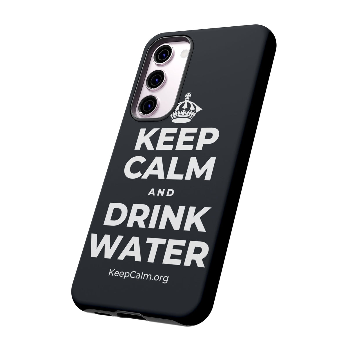 KEEP CALM AND DRINK WATER Phone Case (Dark)