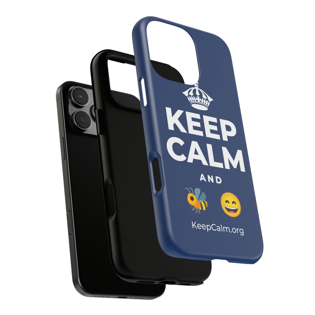 KEEP CALM AND 🐝 😄 Phone Case