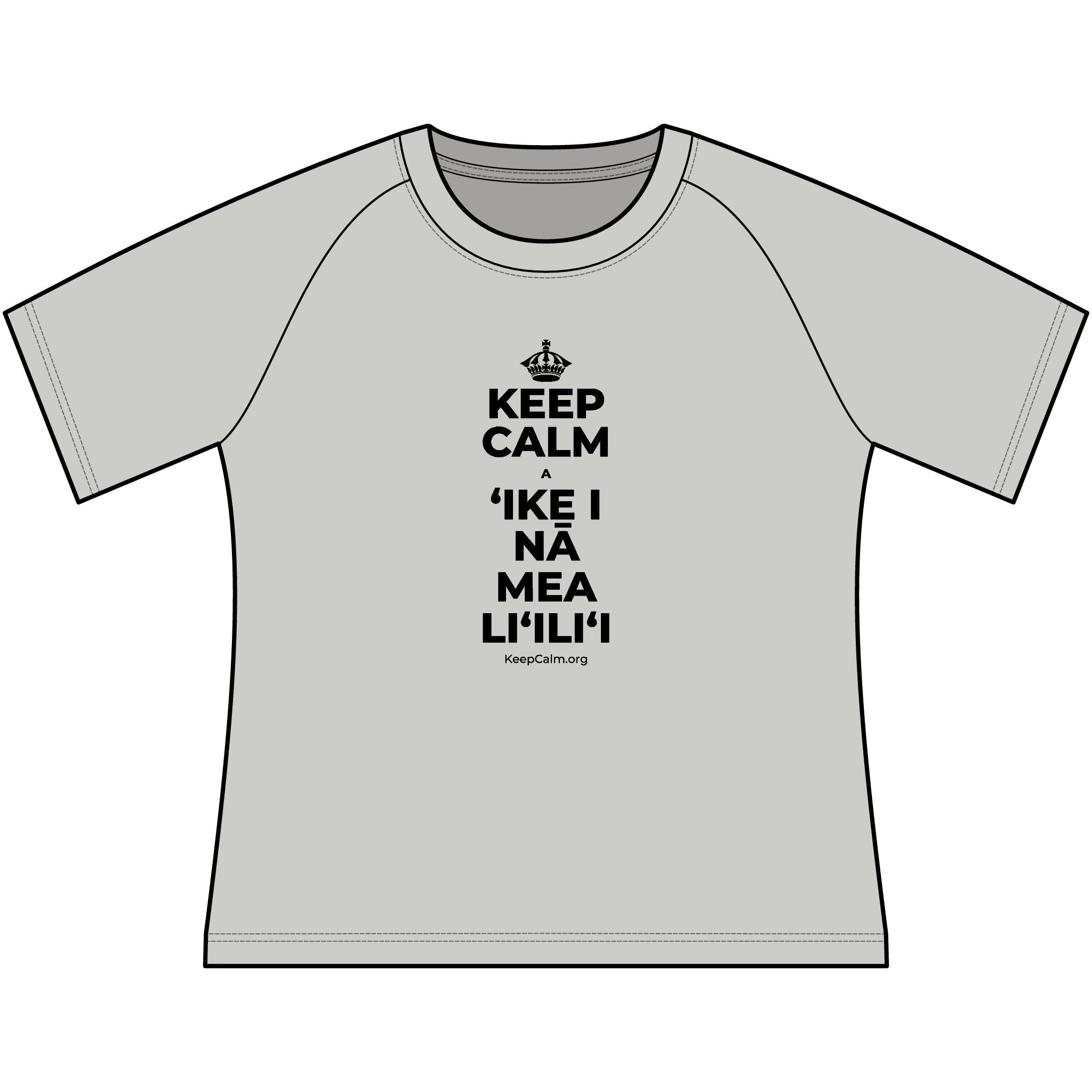 KEEP CALM A ʻIKE I NĀ MEA LIʻILIʻI Women's Raglan Tee