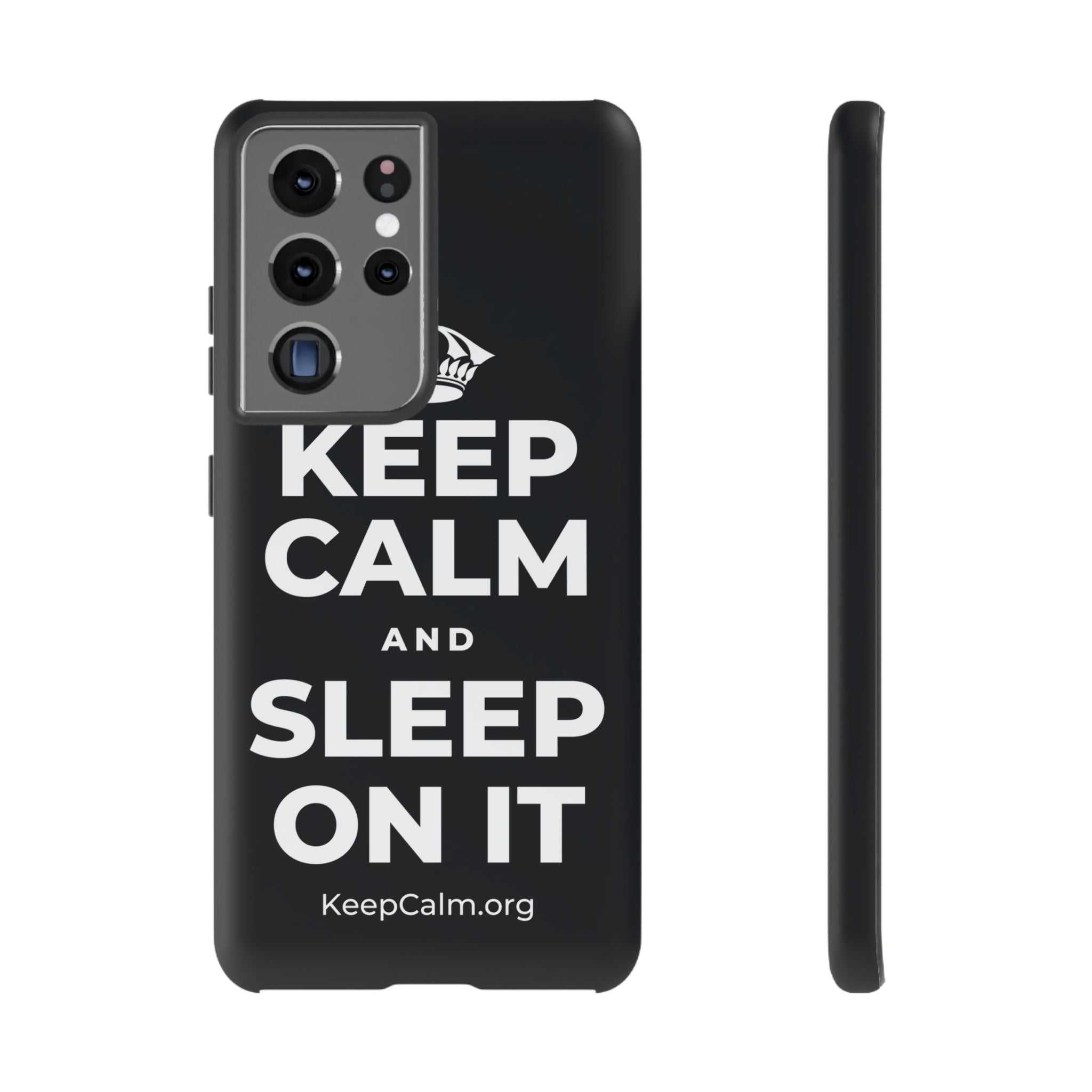 KEEP CALM AND SLEEP ON IT Phone Case (Dark)