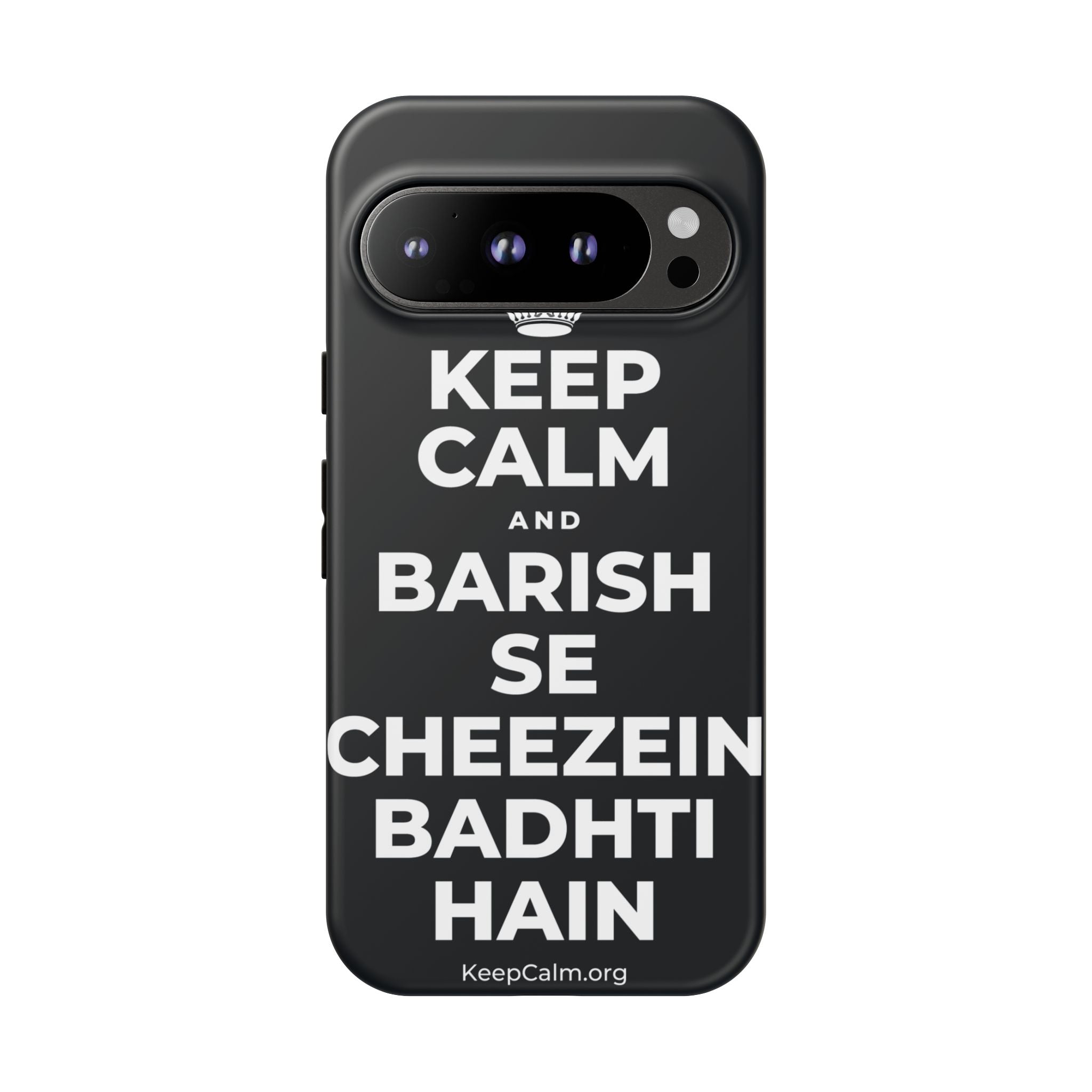 KEEP CALM AND BARISH SE CHEEZEIN BADHTI HAIN Phone Case (Dark)
