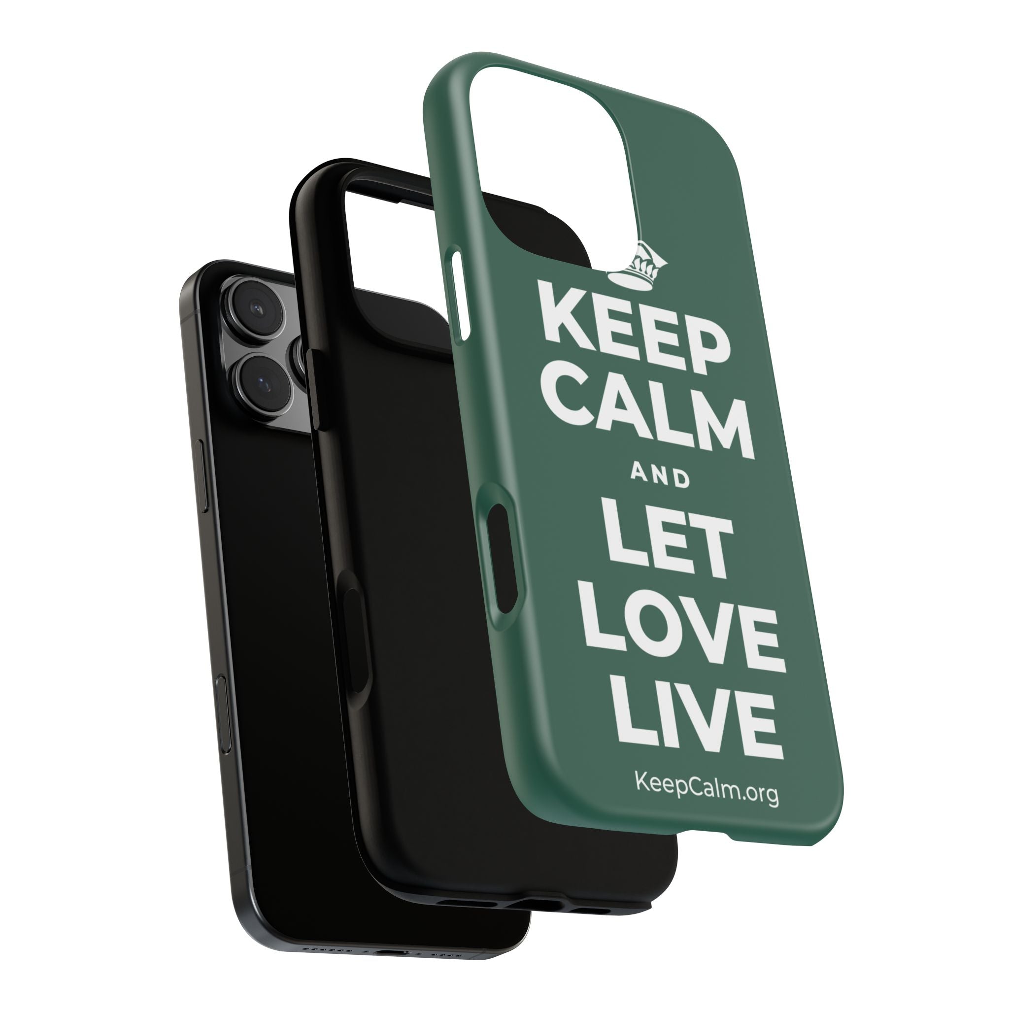 KEEP CALM AND LET LOVE LIVE Phone Case