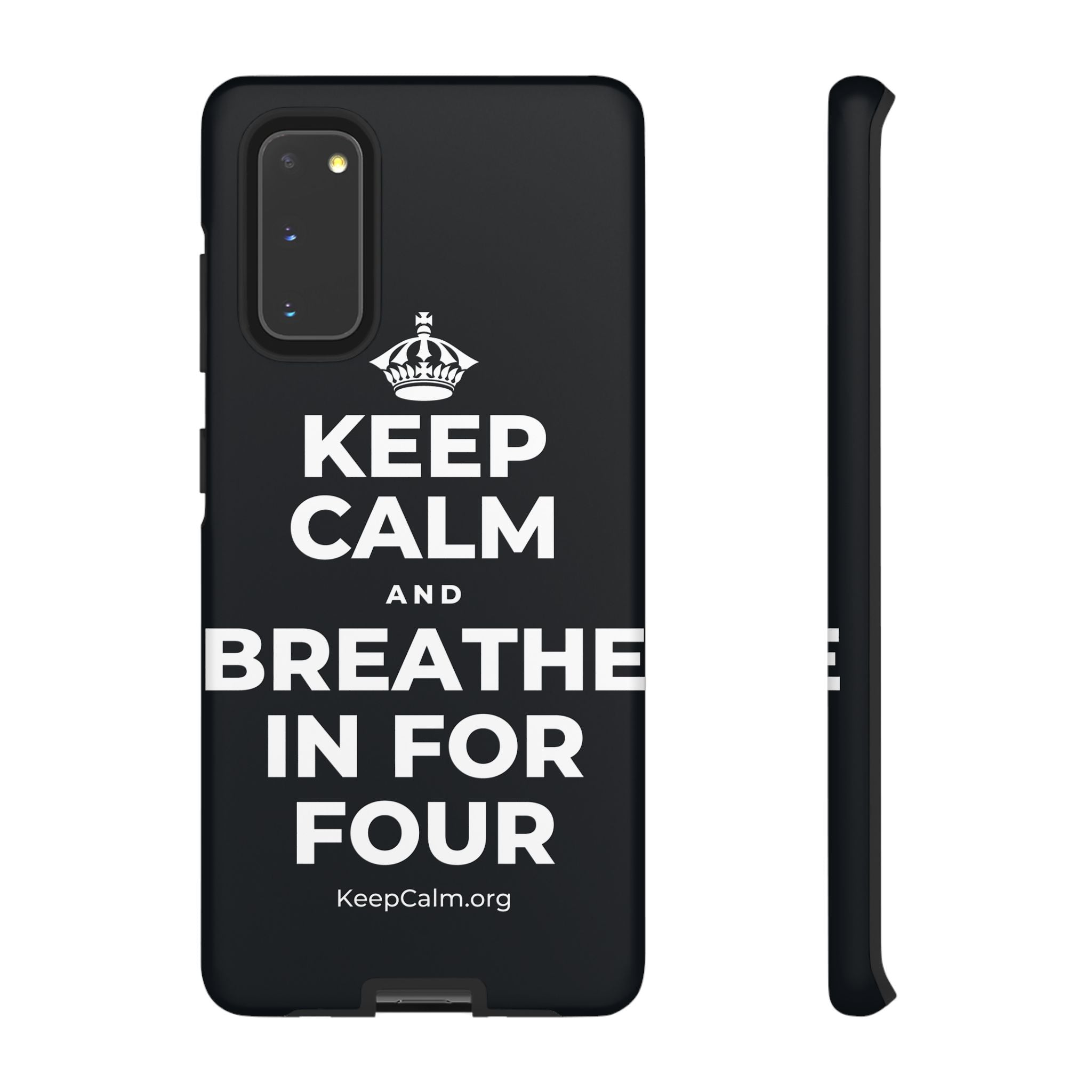 KEEP CALM AND BREATHE IN FOR FOUR Phone Case (Dark)