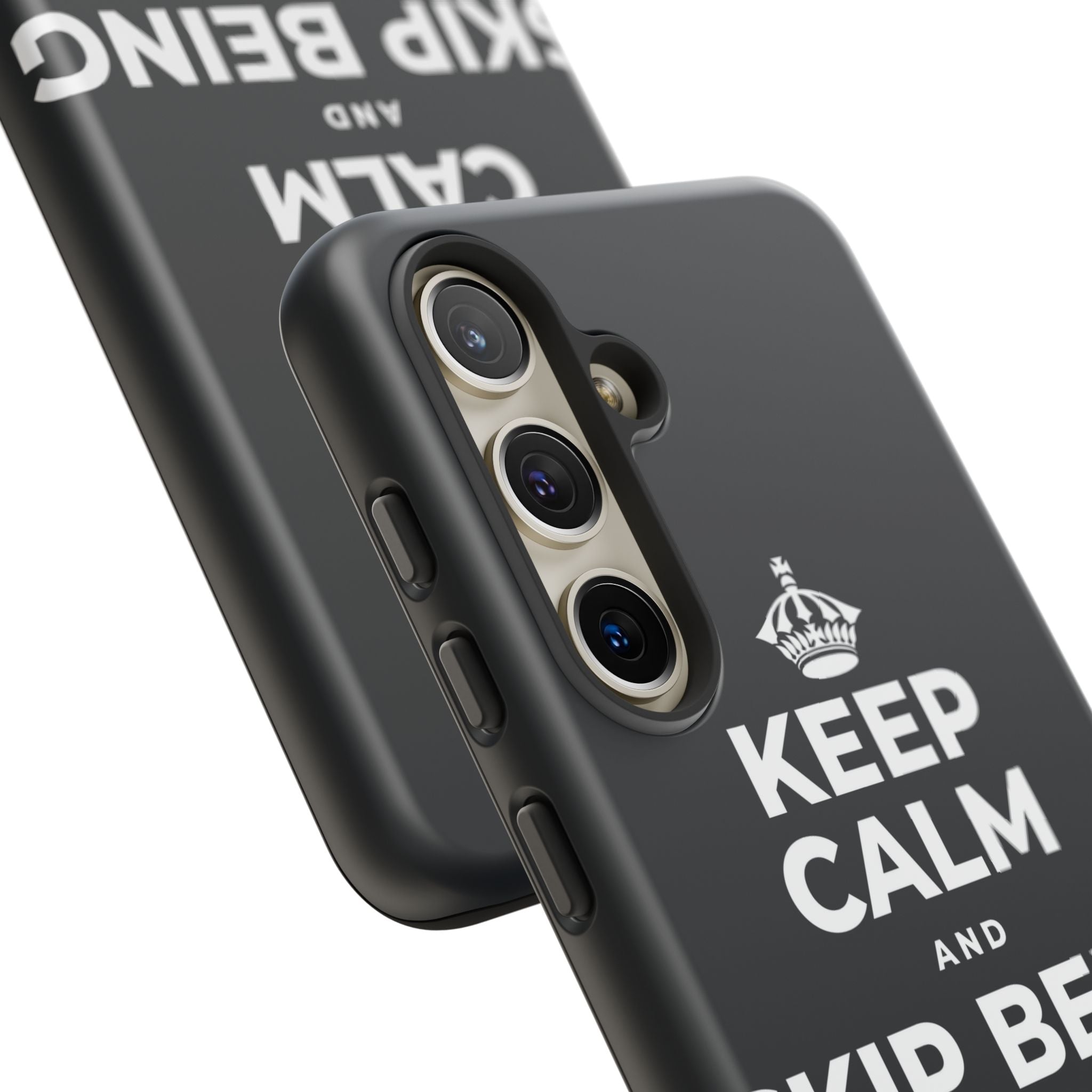 KEEP CALM AND SKIP BEING OKAY TODAY Phone Case (Dark)