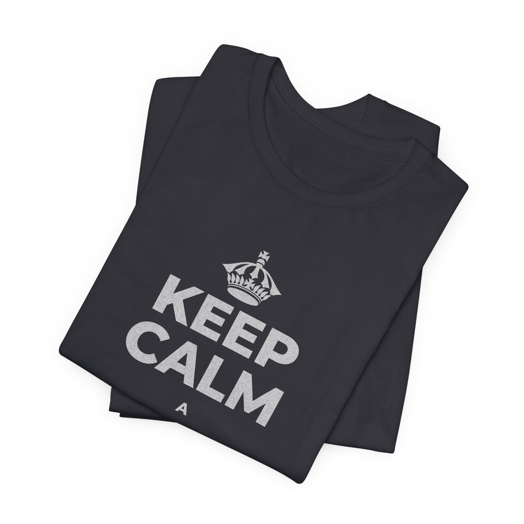 KEEP CALM A ʻAPO I KA MĀLIE T-Shirt (Baby Blue–Silver)