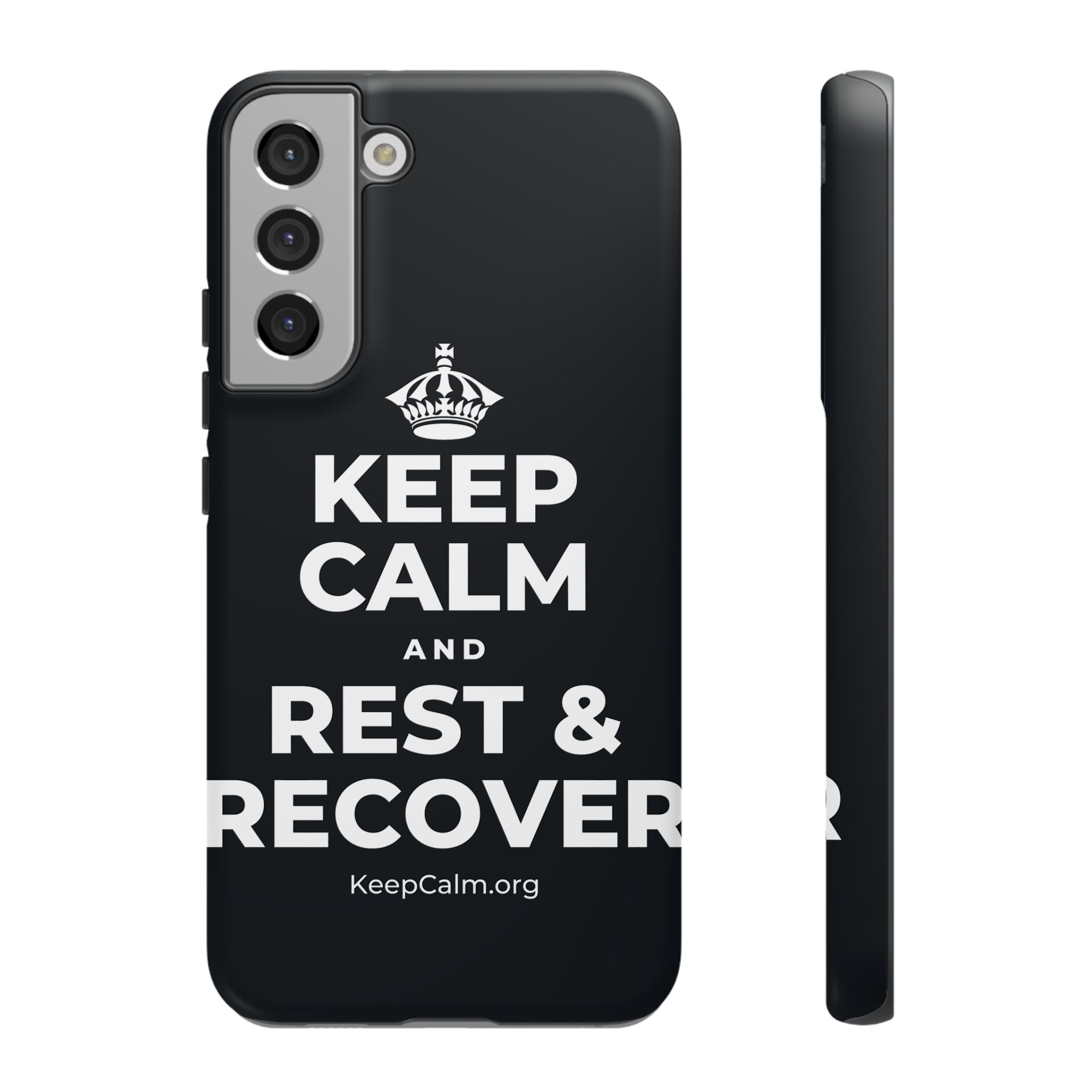 KEEP CALM AND REST & RECOVER Phone Case (Dark)