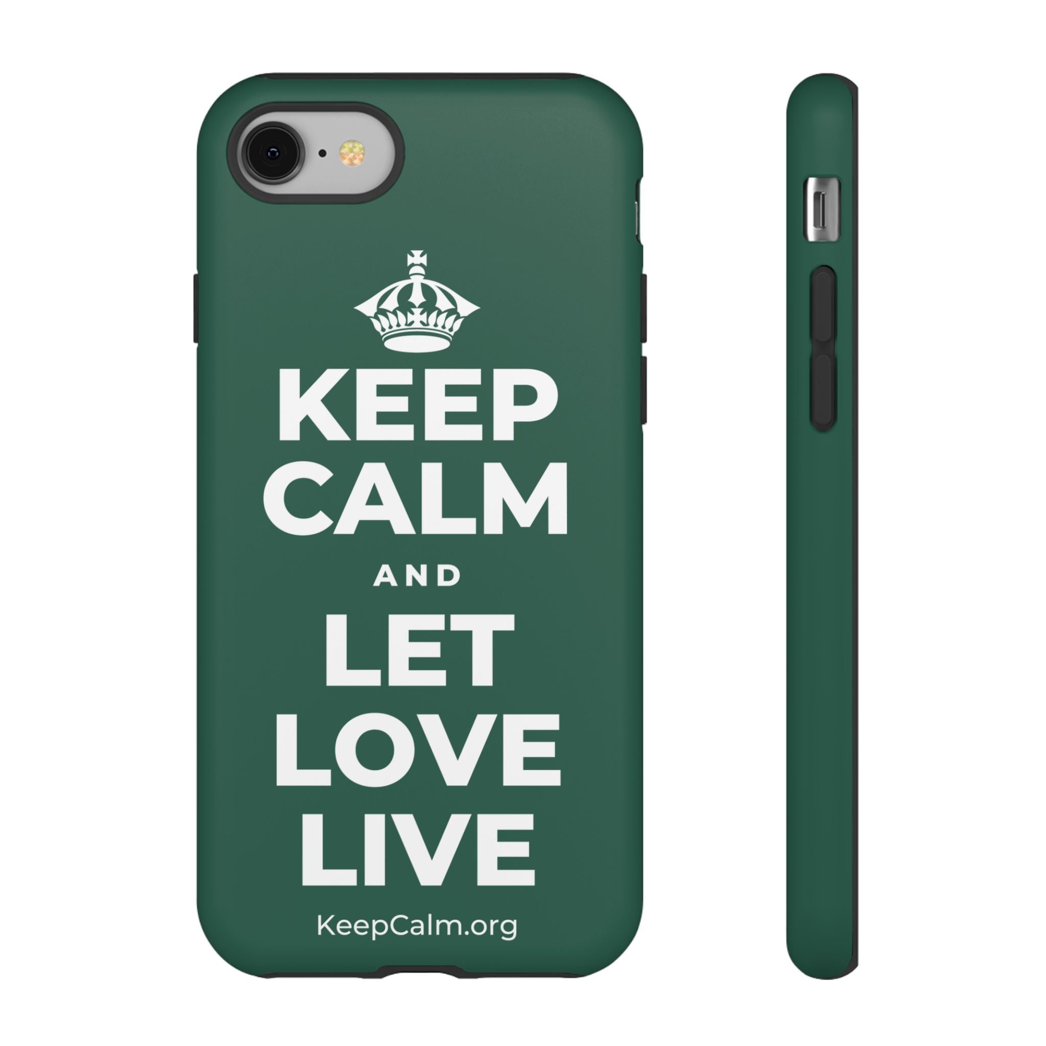 KEEP CALM AND LET LOVE LIVE Phone Case