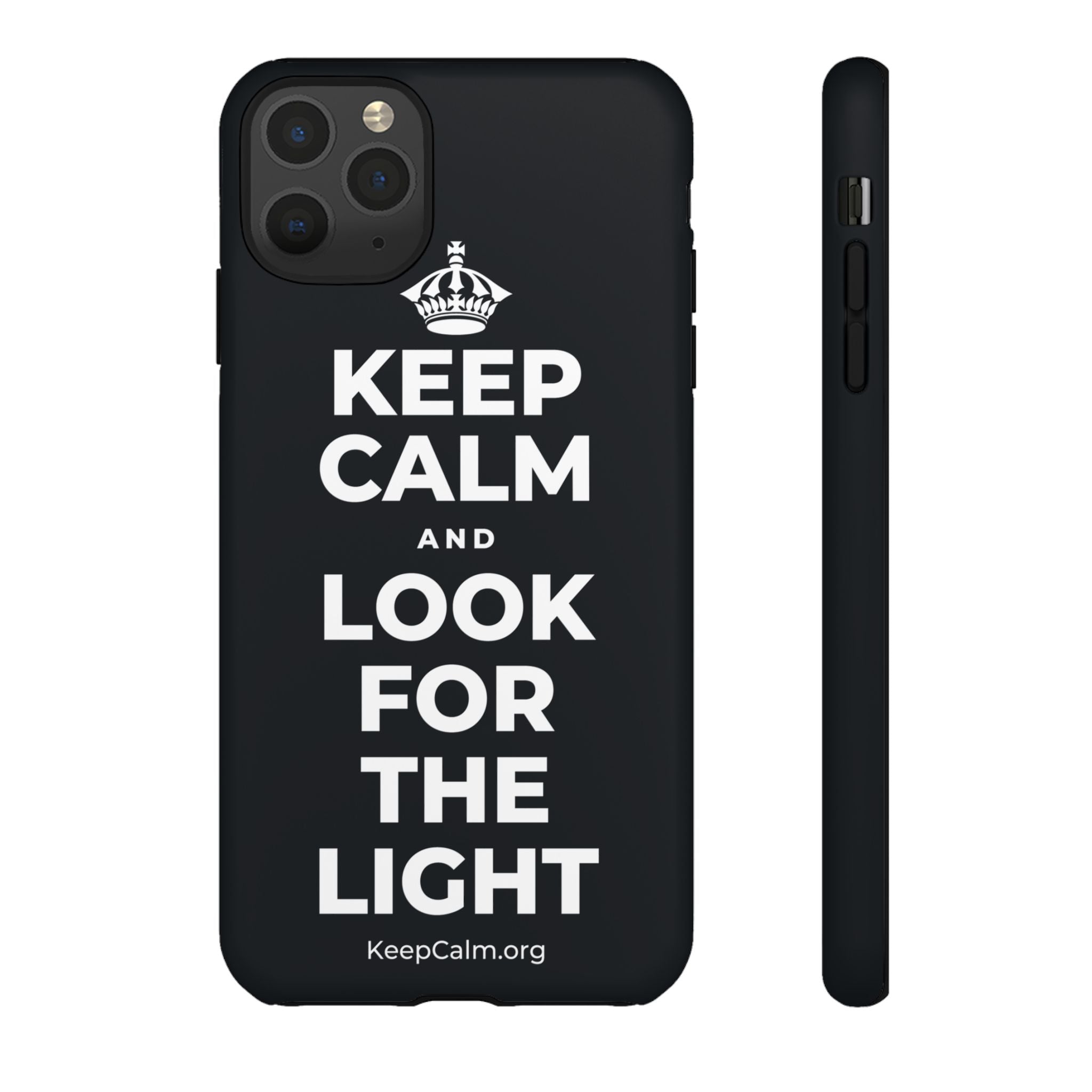 KEEP CALM AND LOOK FOR THE LIGHT Phone Case (Dark)