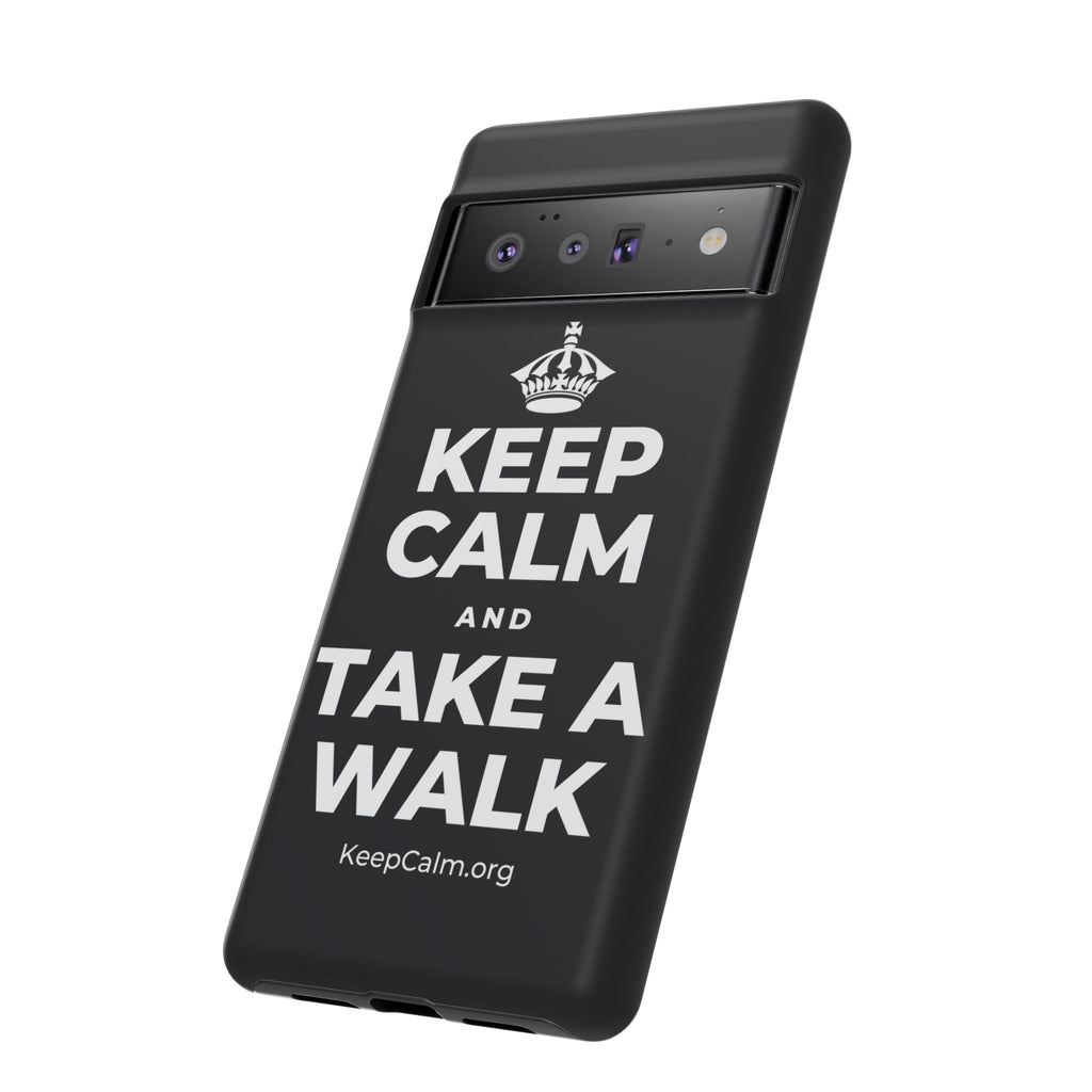 KEEP CALM AND TAKE A WALK Phone Case (Dark)