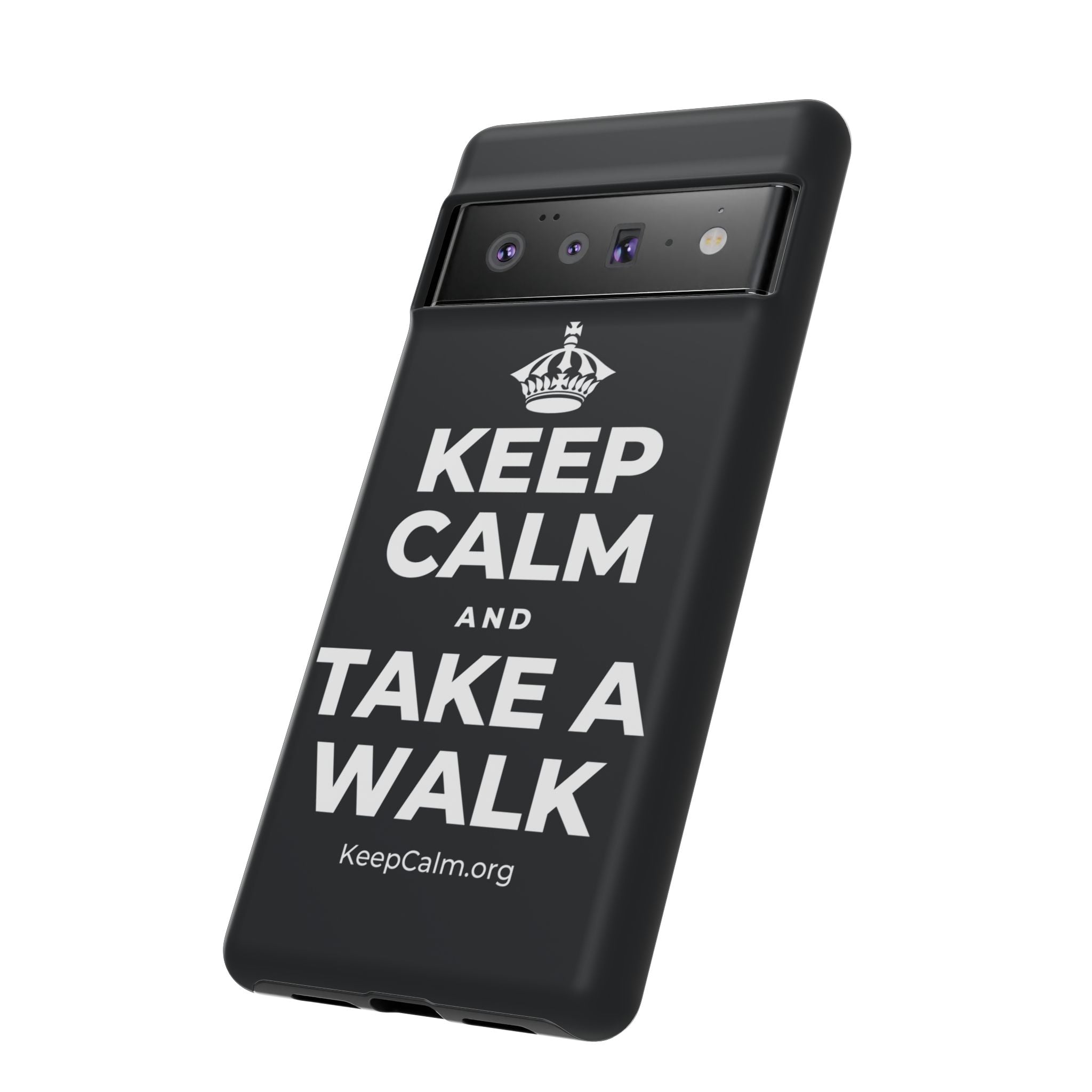 KEEP CALM AND TAKE A WALK Phone Case (Dark)