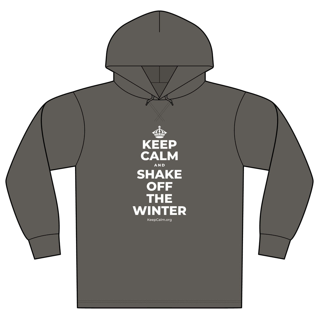 KEEP CALM AND SHAKE OFF THE WINTER Organic Hoodie Tee
