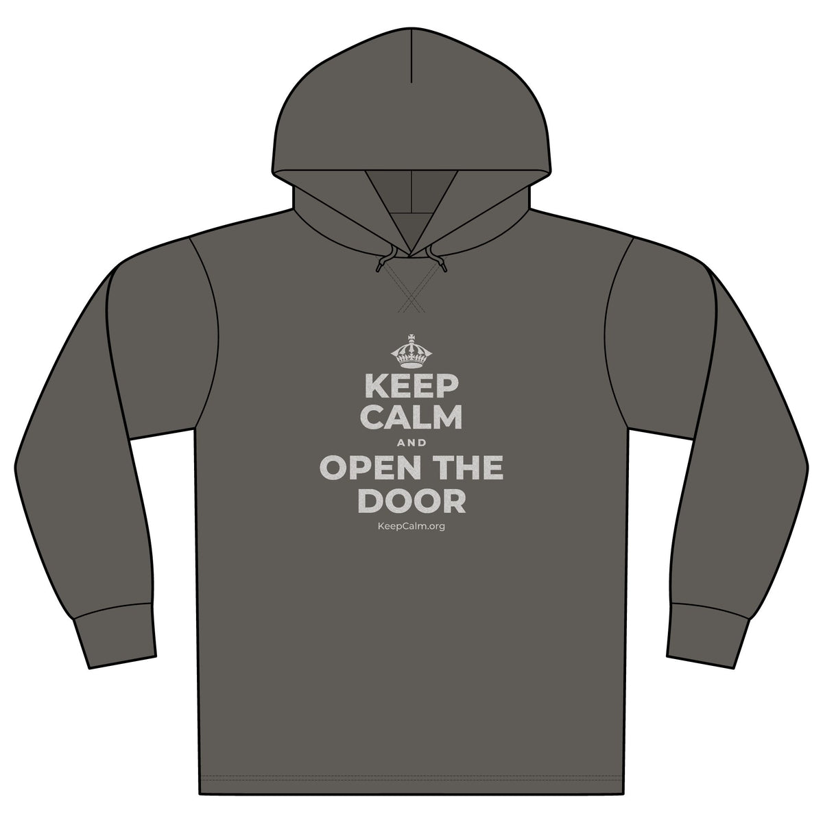 KEEP CALM AND OPEN THE DOOR Organic Hoodie Tee