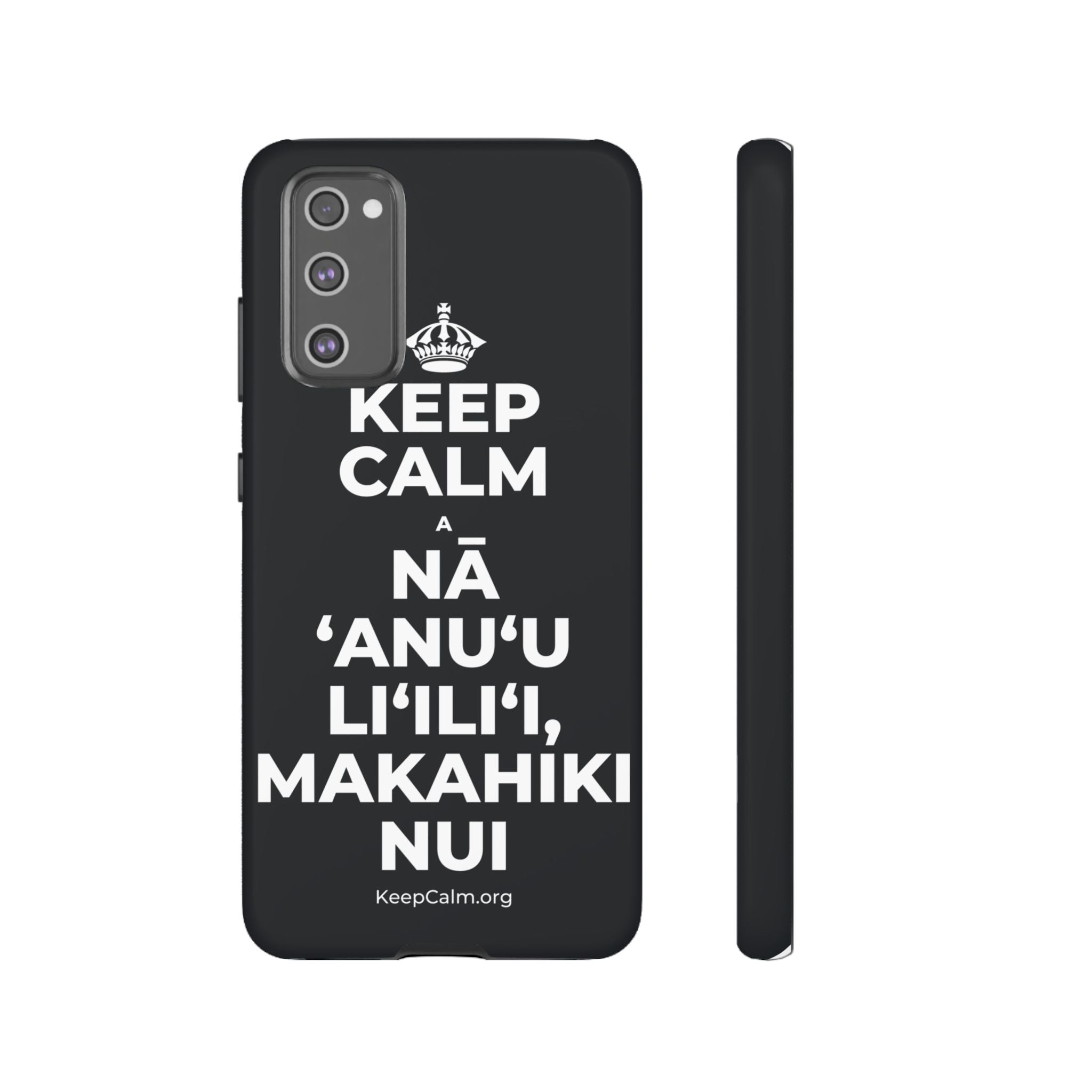 KEEP CALM A NĀ ʻANUʻU LIʻILIʻI, MAKAHIKI NUI Phone Case (Dark)