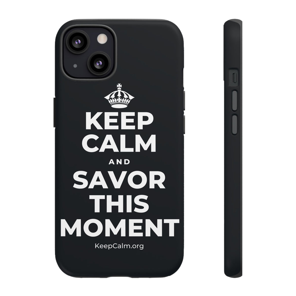 KEEP CALM AND SAVOR THIS MOMENT Phone Case (Dark)