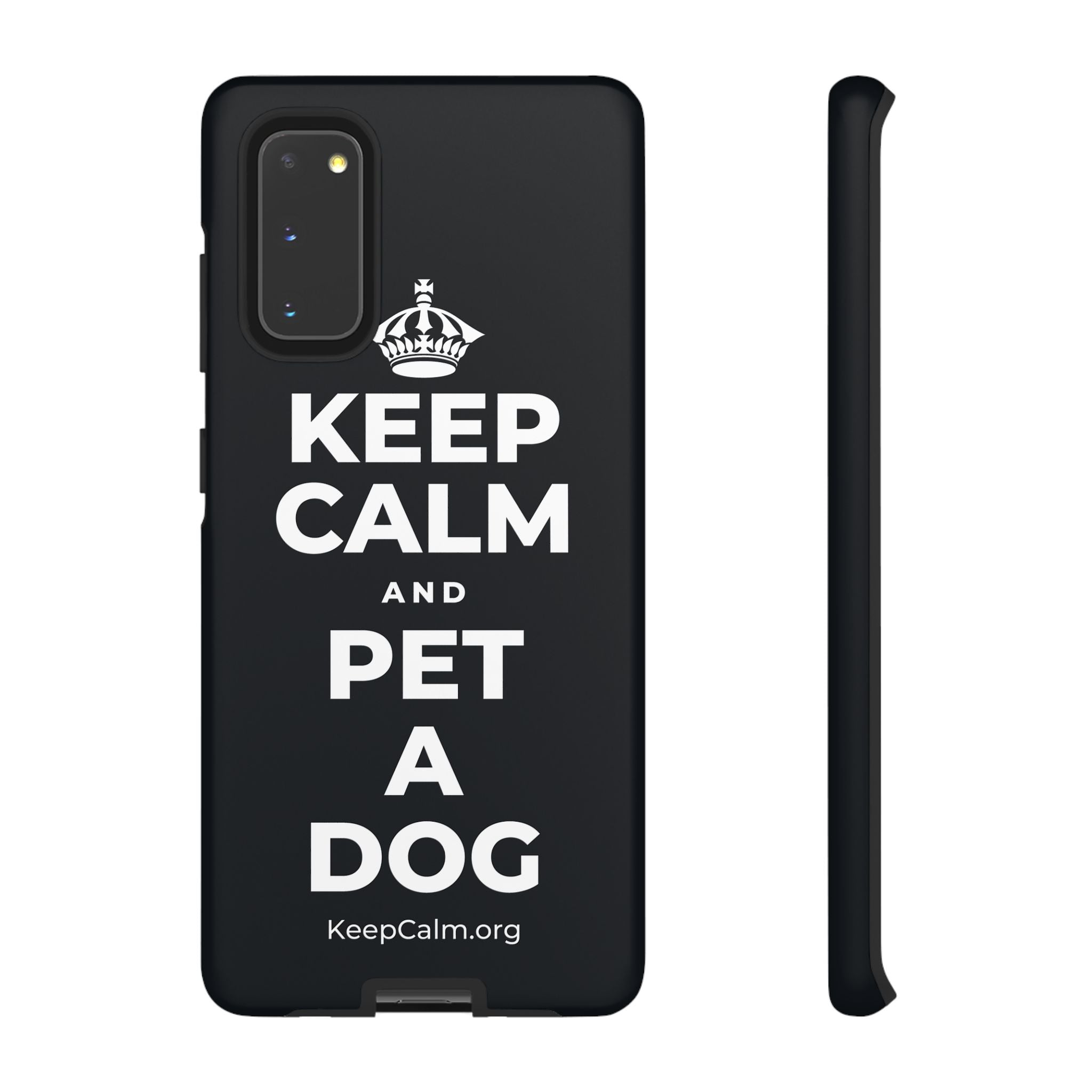 KEEP CALM AND PET A DOG Phone Case (Dark)