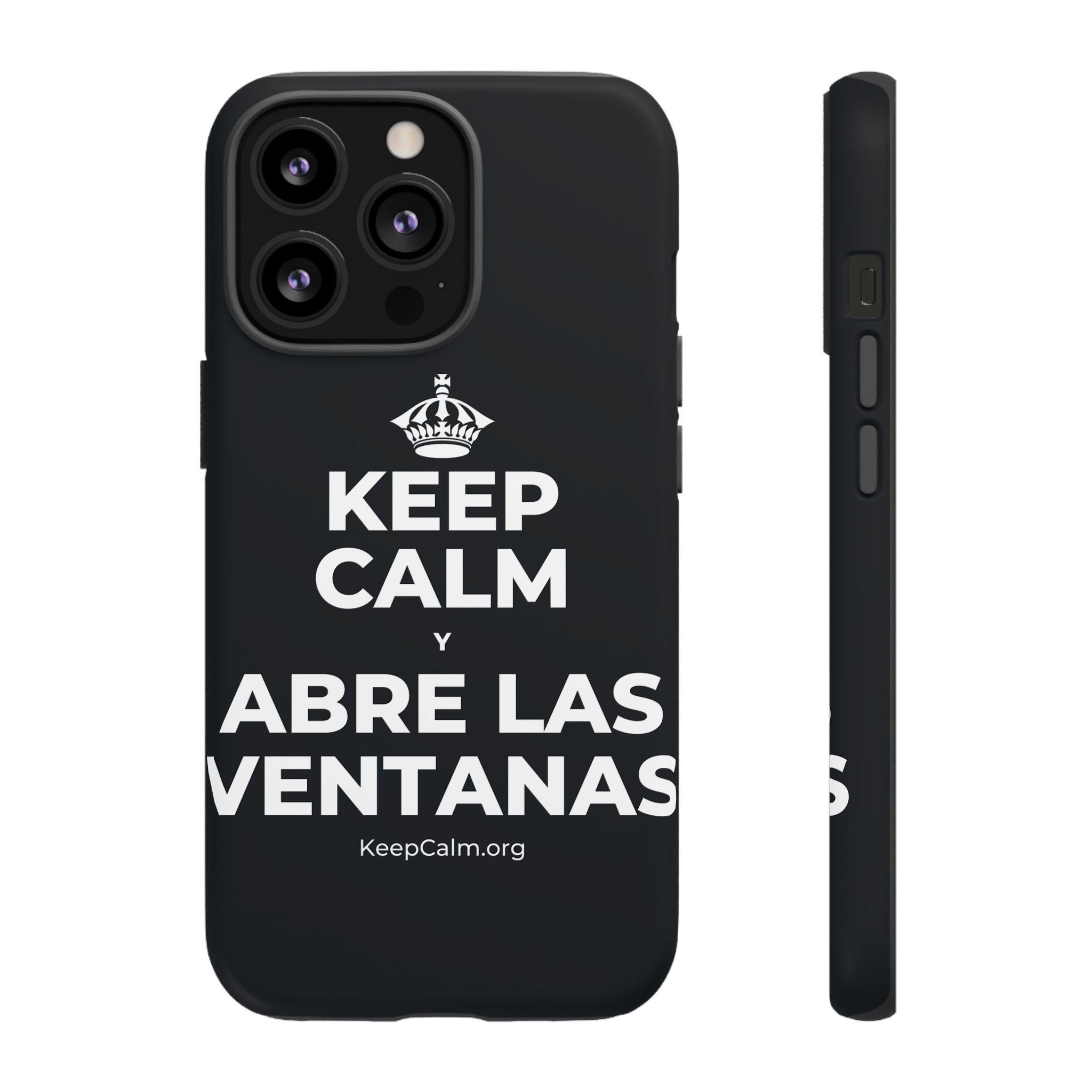KEEP CALM Y ABRE LAS VENTANAS Phone Case (Dark)