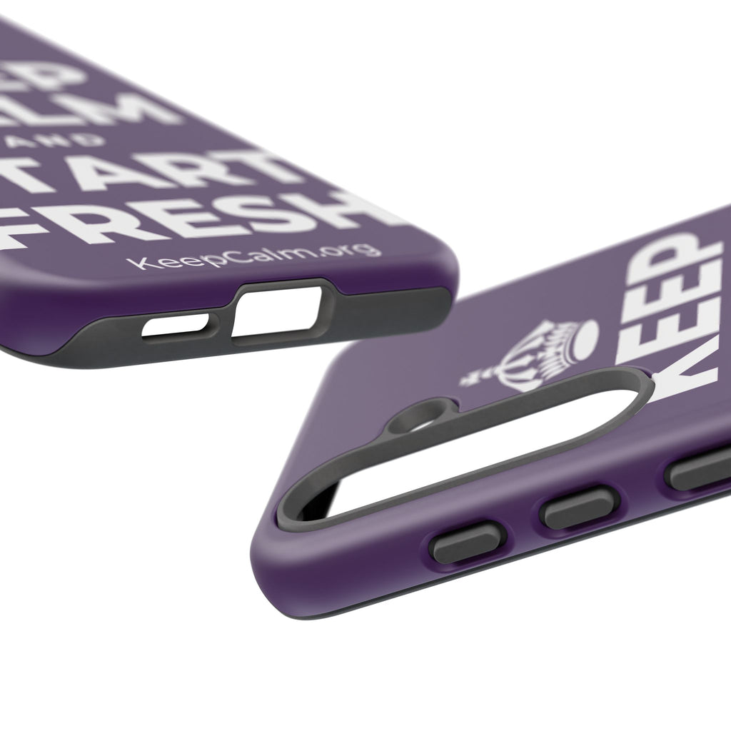 KEEP CALM AND START FRESH Phone Case