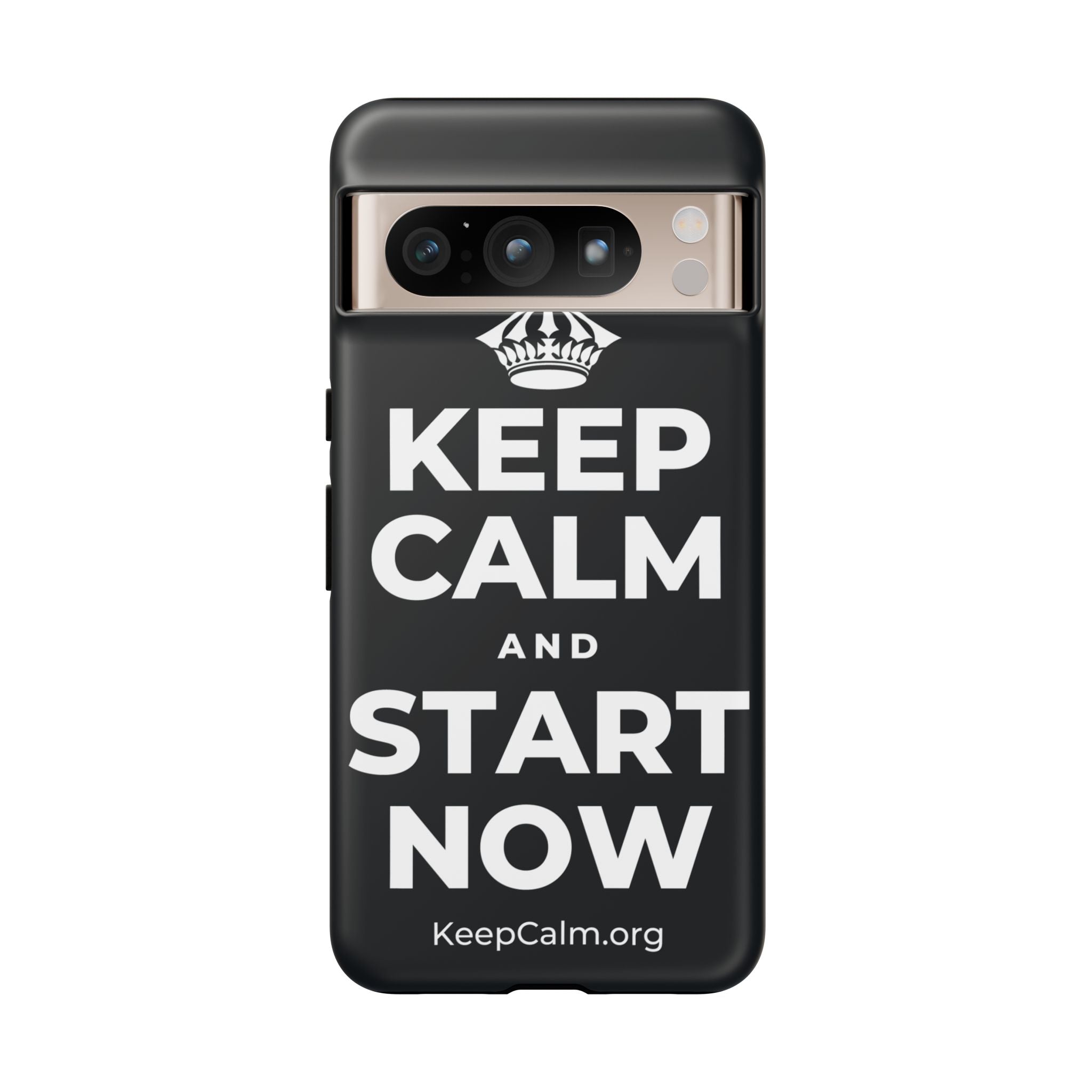 KEEP CALM AND START NOW Phone Case (Dark)