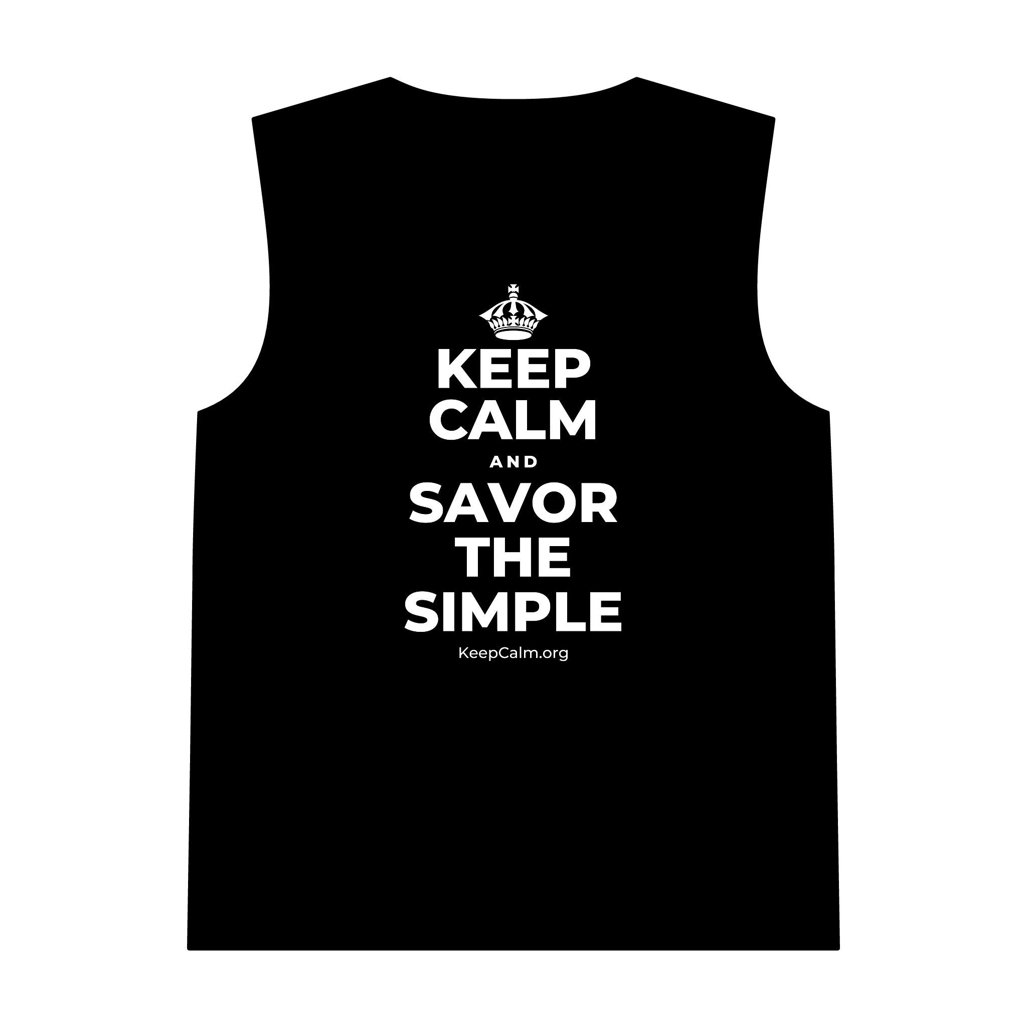 KEEP CALM AND SAVOR THE SIMPLE Tank Top
