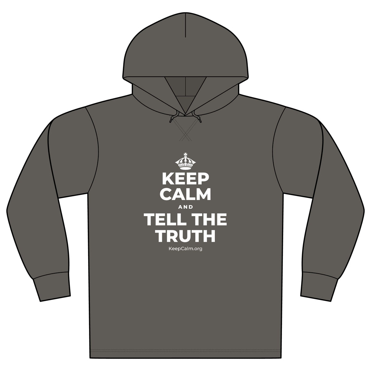 KEEP CALM AND TELL THE TRUTH Organic Hoodie Tee