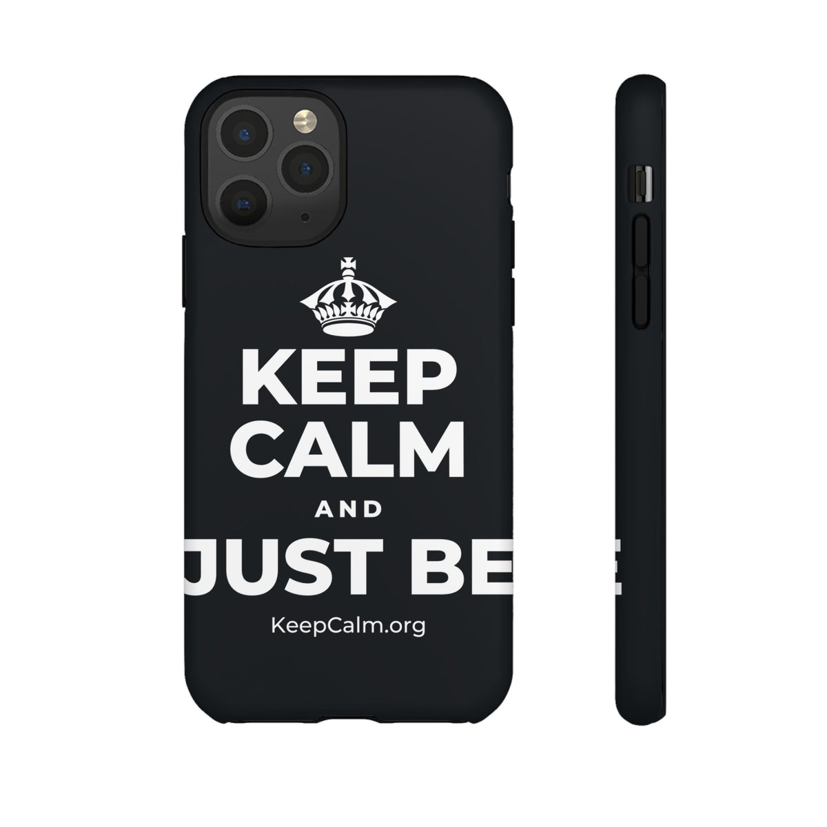 KEEP CALM AND JUST BE Phone Case (Dark)