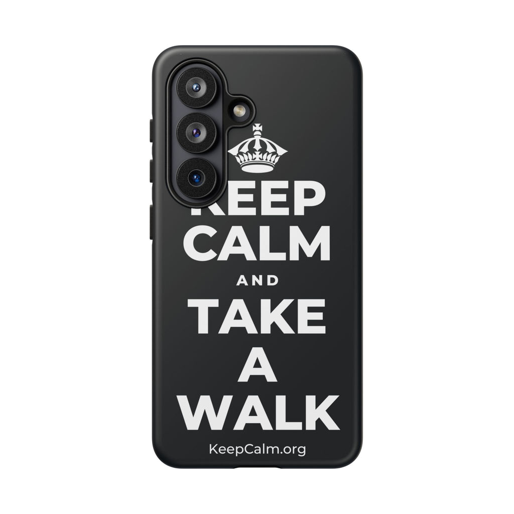 KEEP CALM AND TAKE A WALK Phone Case (Dark)