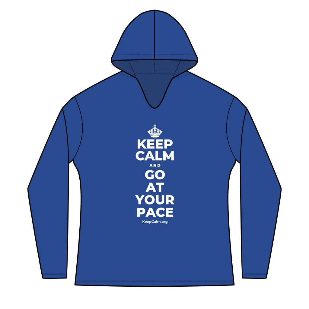 KEEP CALM AND GO AT YOUR PACE Women's Long Sleeve Hoodie