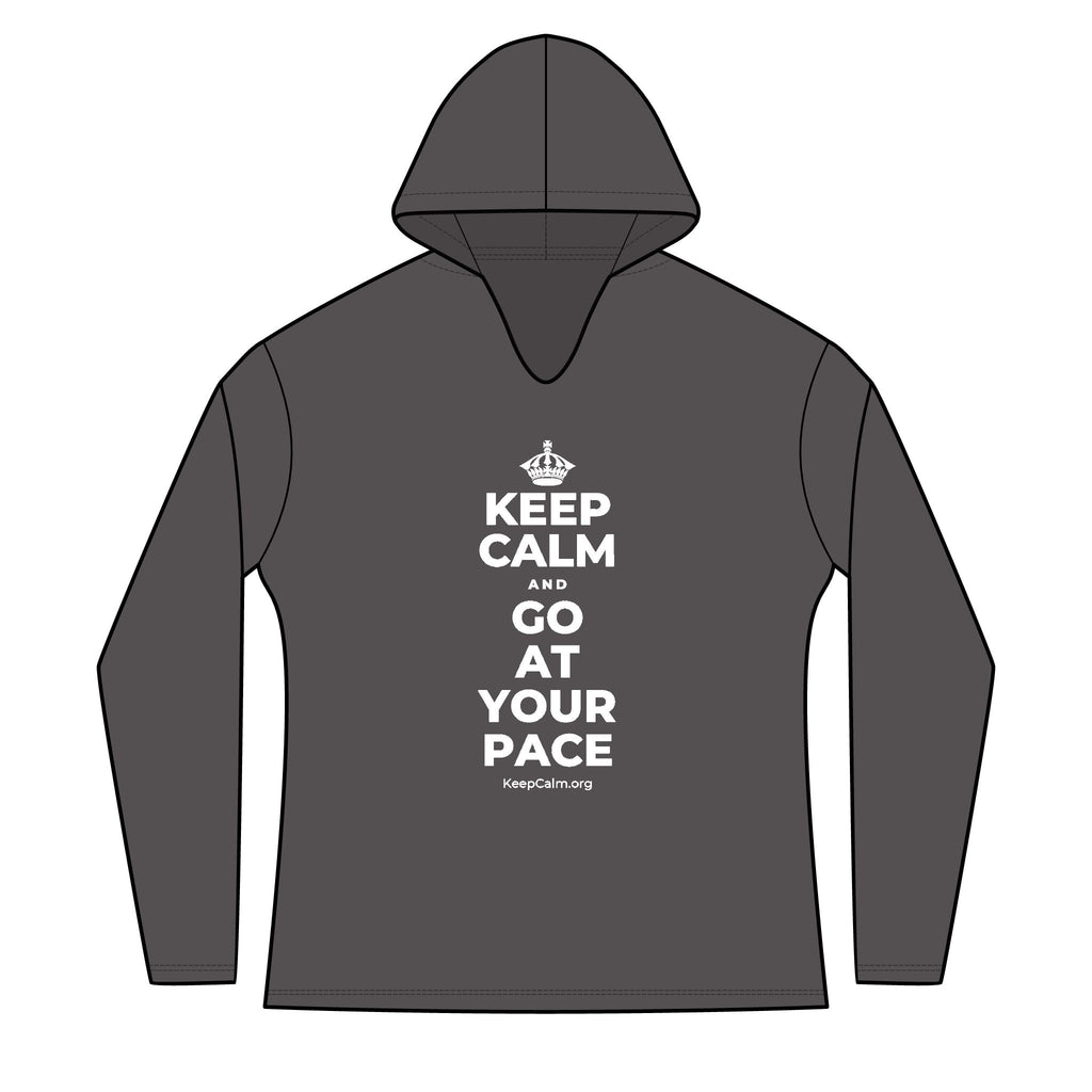 KEEP CALM AND GO AT YOUR PACE Women's Long Sleeve Hoodie