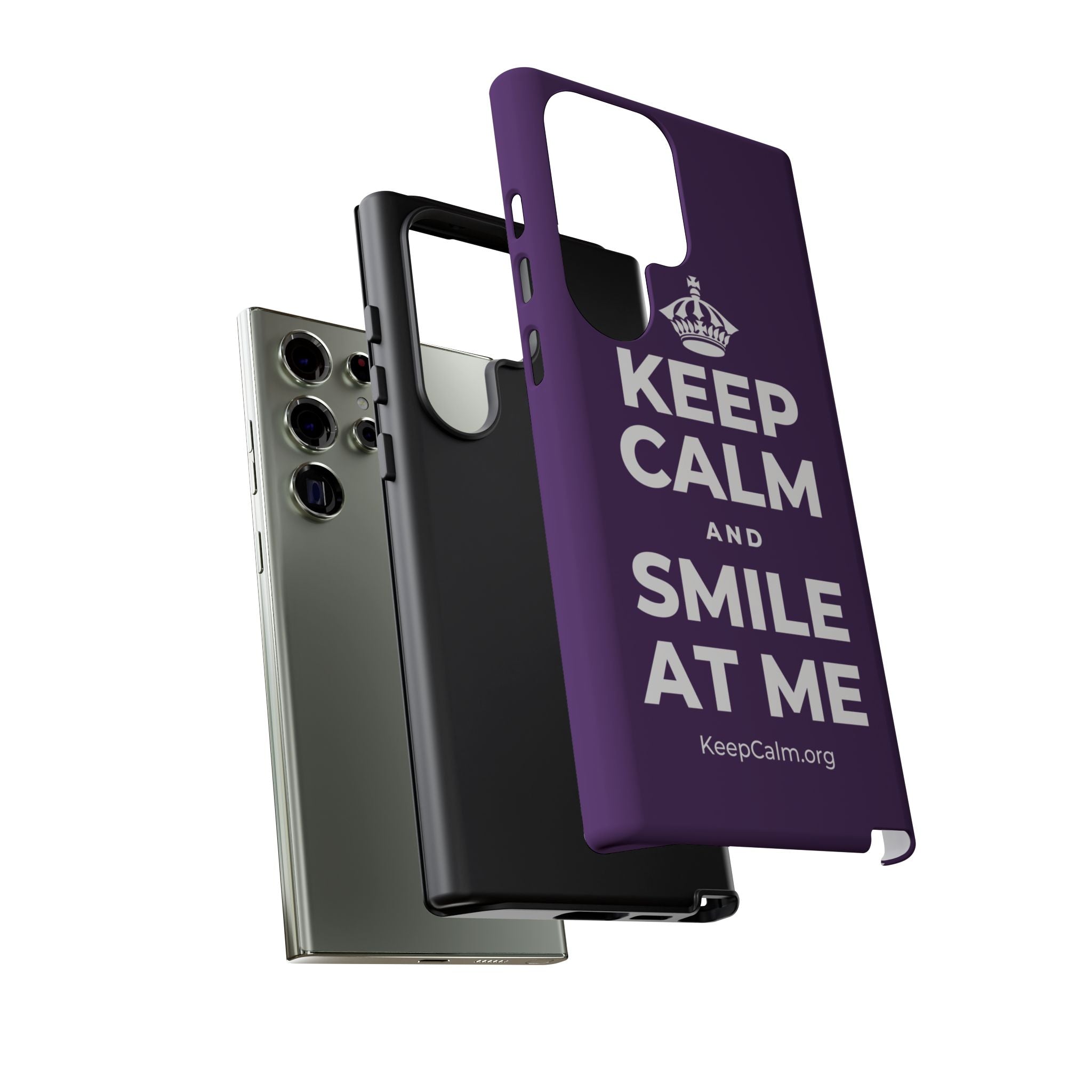 KEEP CALM AND SMILE AT ME Phone Case