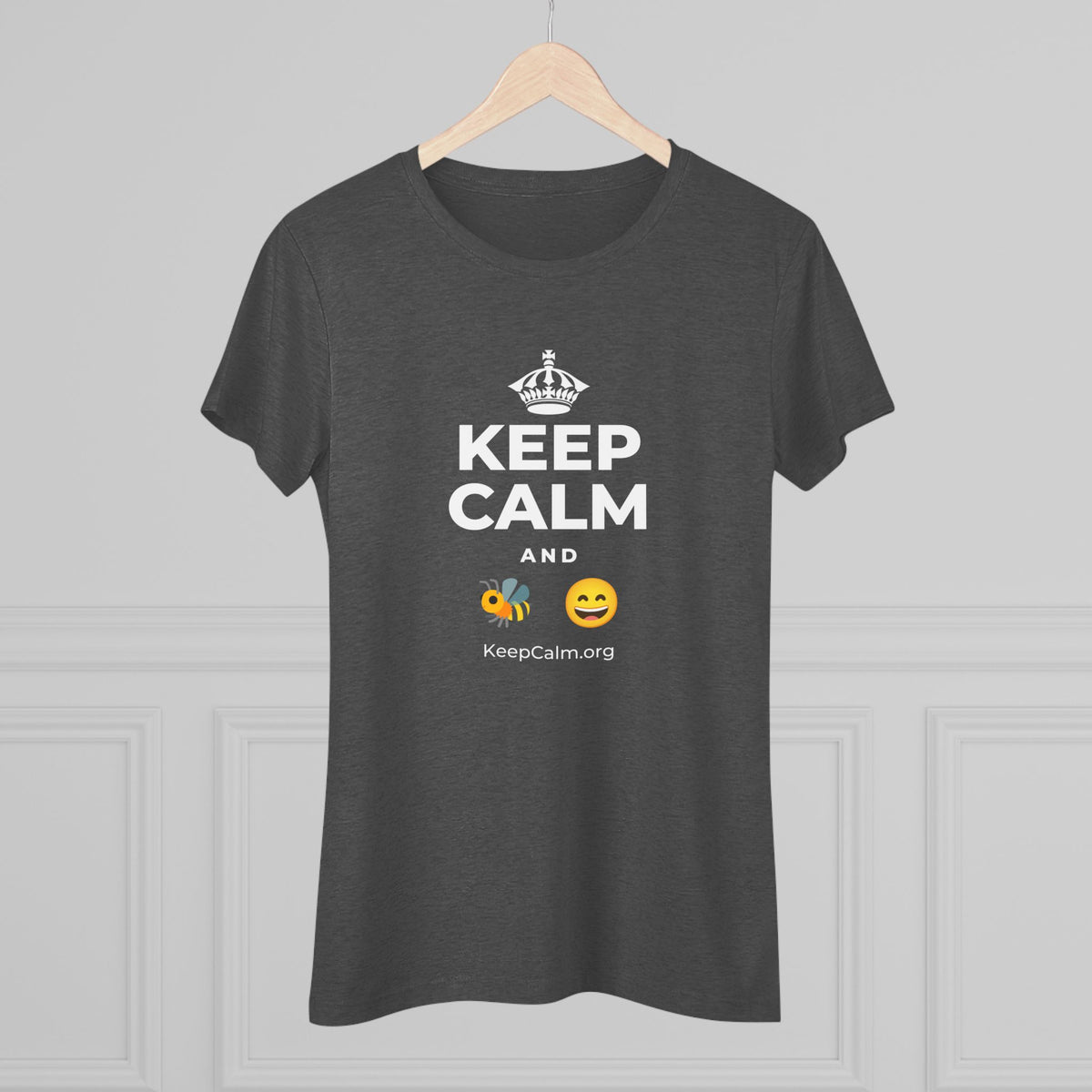 KEEP CALM AND 🐝 😄 Women's Tri-Blend Tee