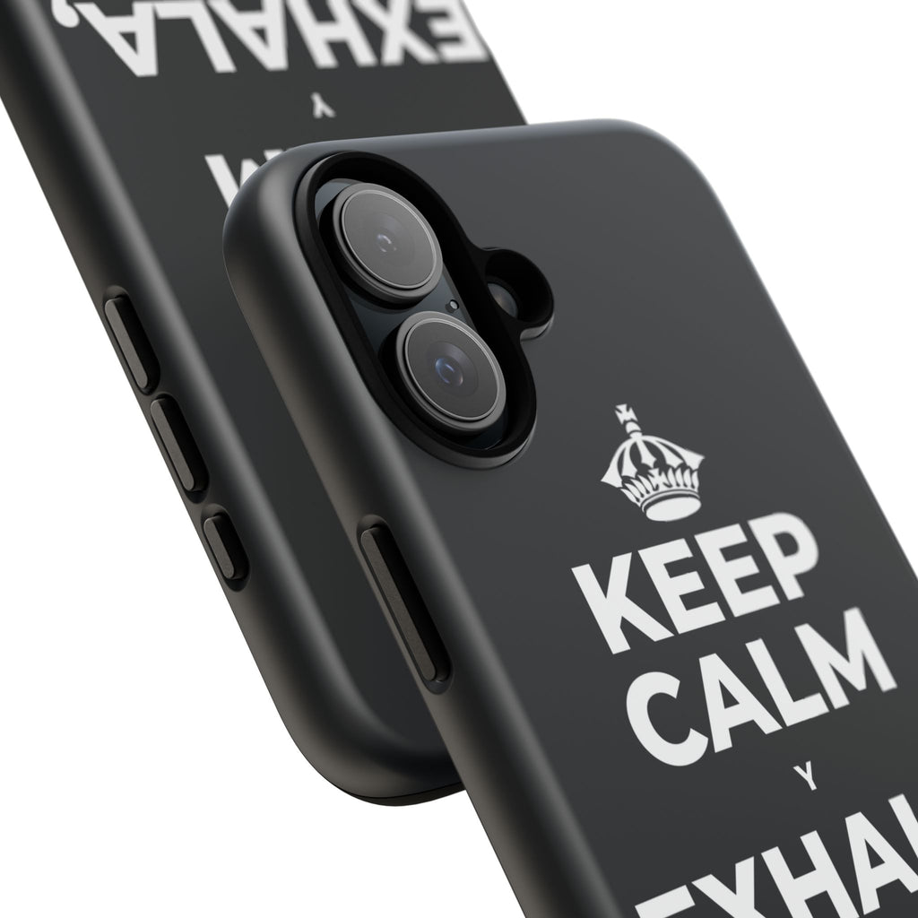 KEEP CALM Y EXHALA, ES VIERNES Phone Case (Dark)