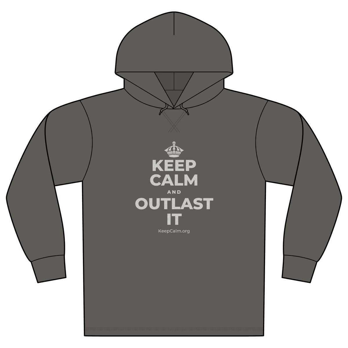 KEEP CALM AND OUTLAST IT Organic Hoodie Tee