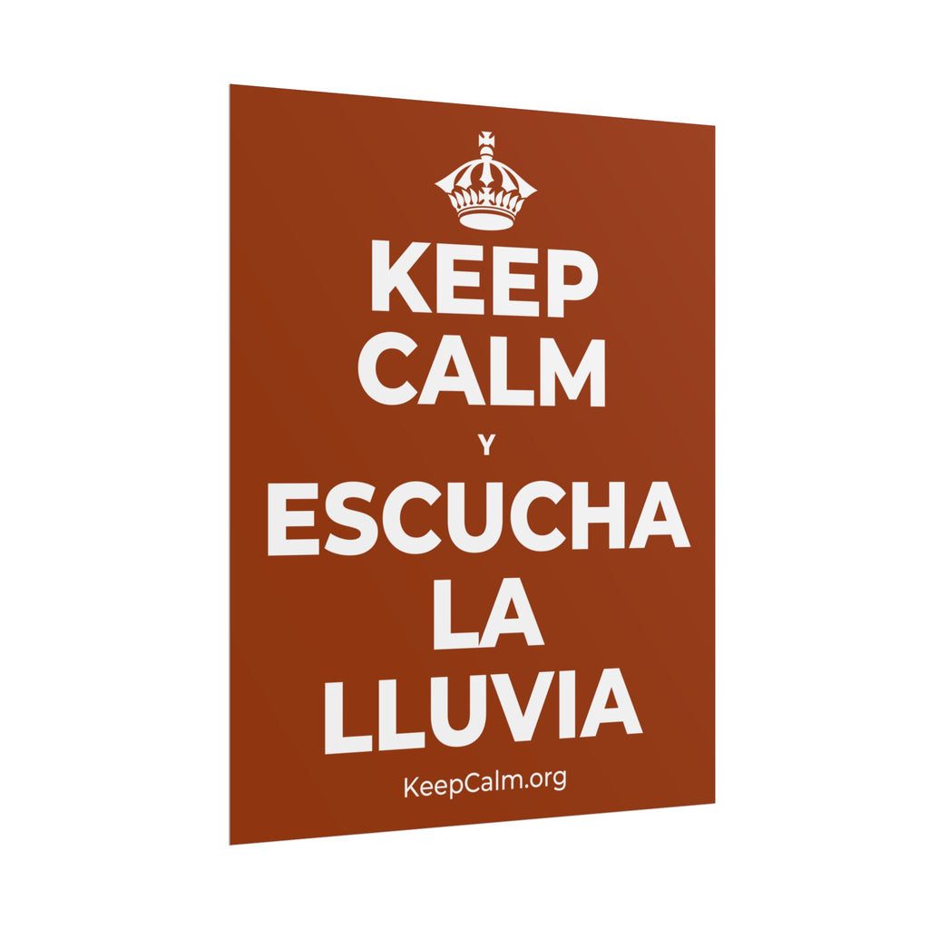 KEEP CALM Y ESCUCHA LA LLUVIA Poster