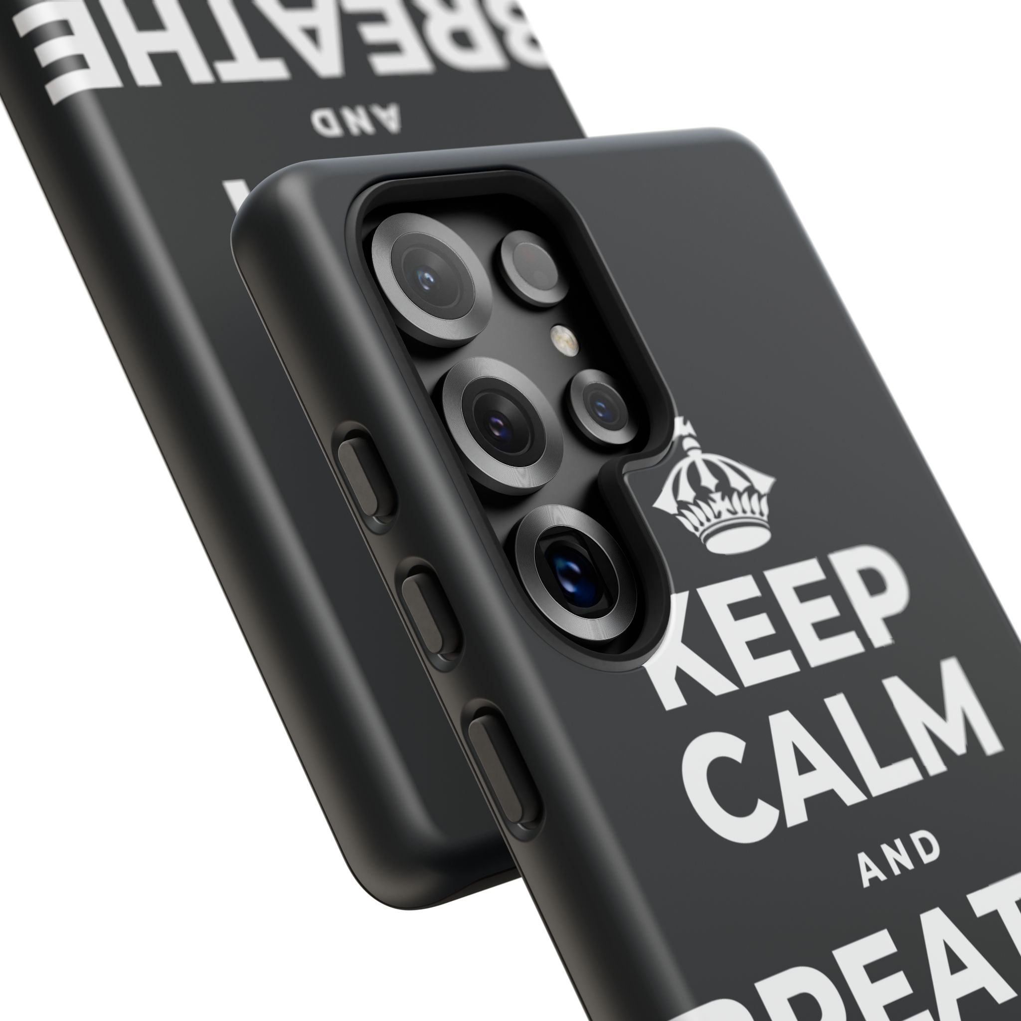 KEEP CALM AND BREATHE IN FOR FOUR Phone Case (Dark)