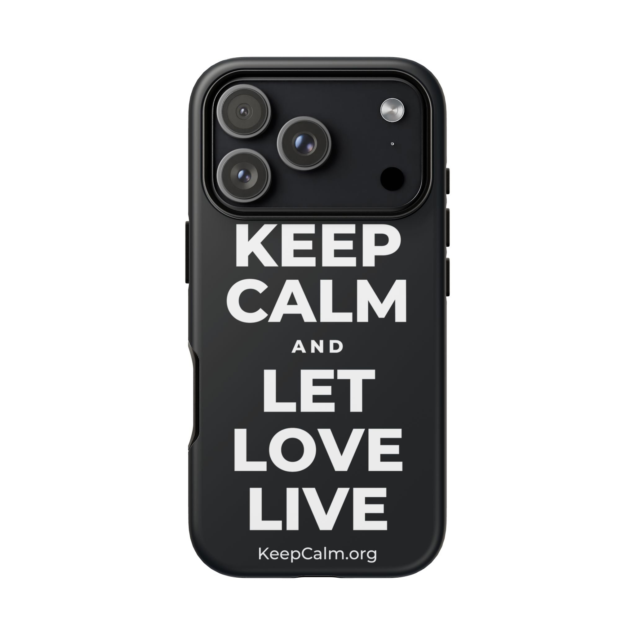 KEEP CALM AND LET LOVE LIVE Phone Case (Dark)