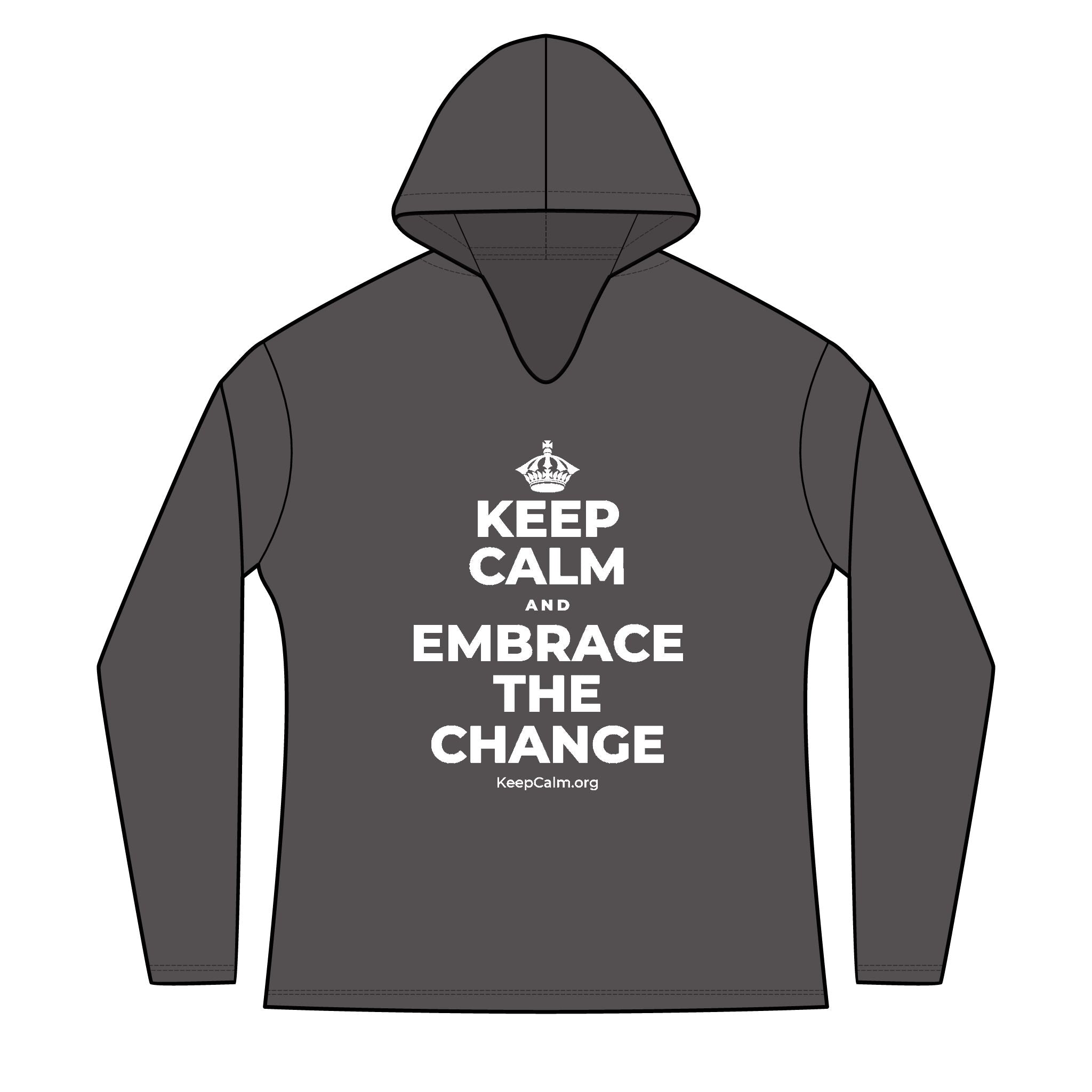 KEEP CALM AND EMBRACE THE CHANGE Women's Long Sleeve Hoodie