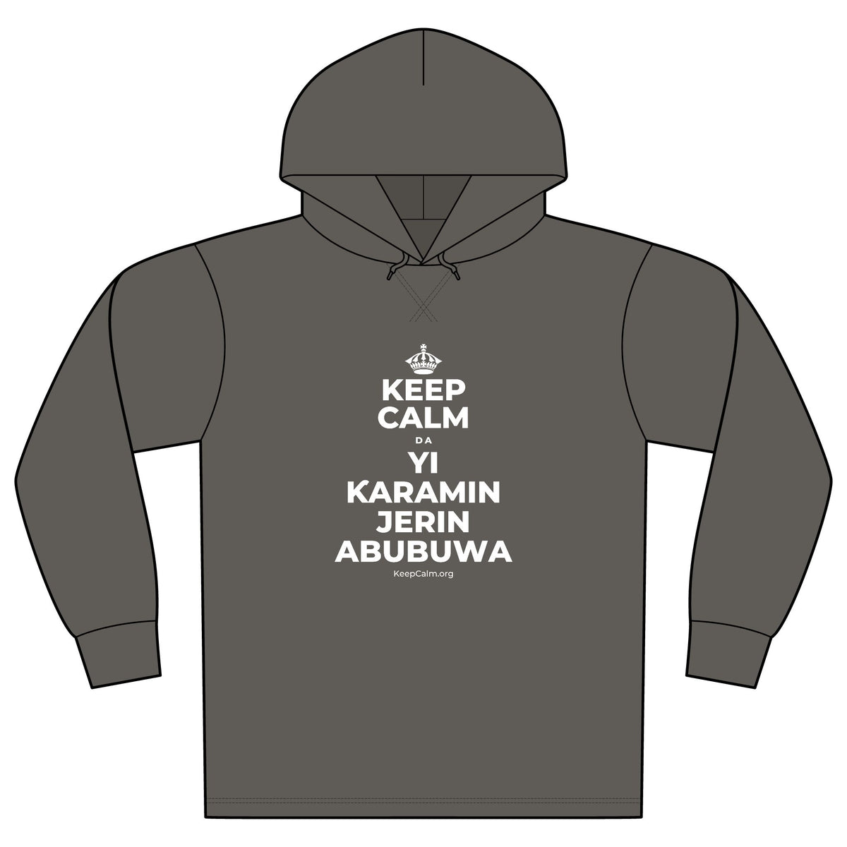 KEEP CALM DA YI ƘARAMIN JERIN ABUBUWA Organic Hoodie Tee