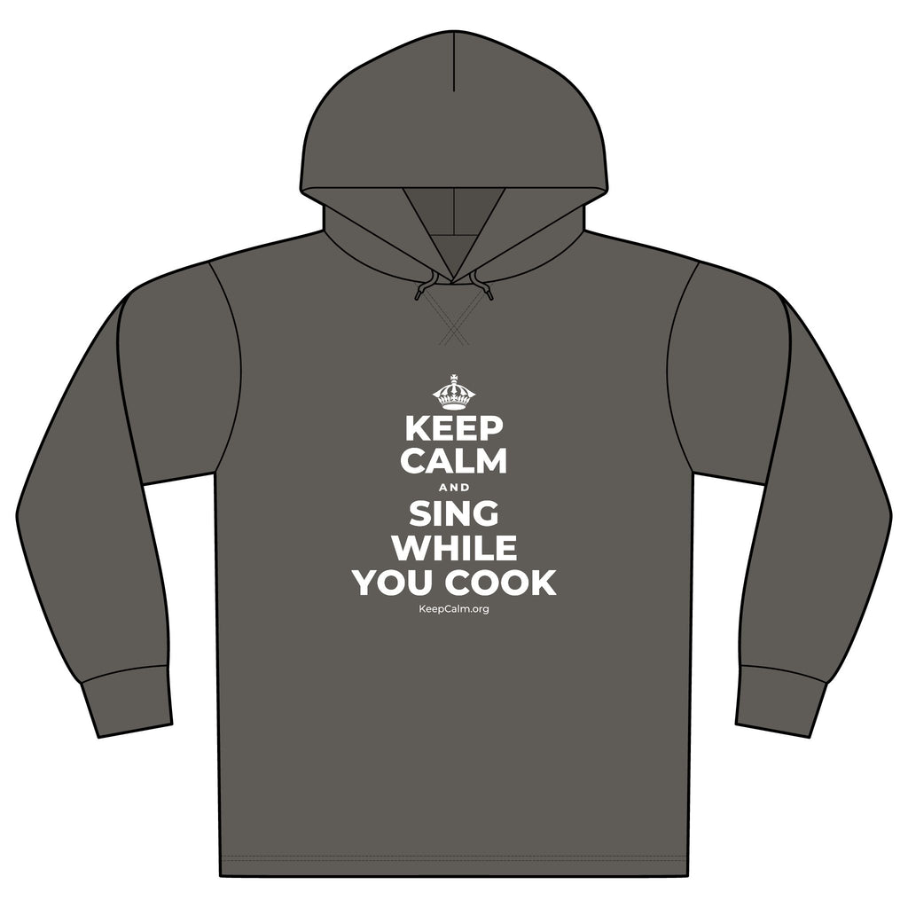KEEP CALM AND SING WHILE YOU COOK Organic Hoodie Tee