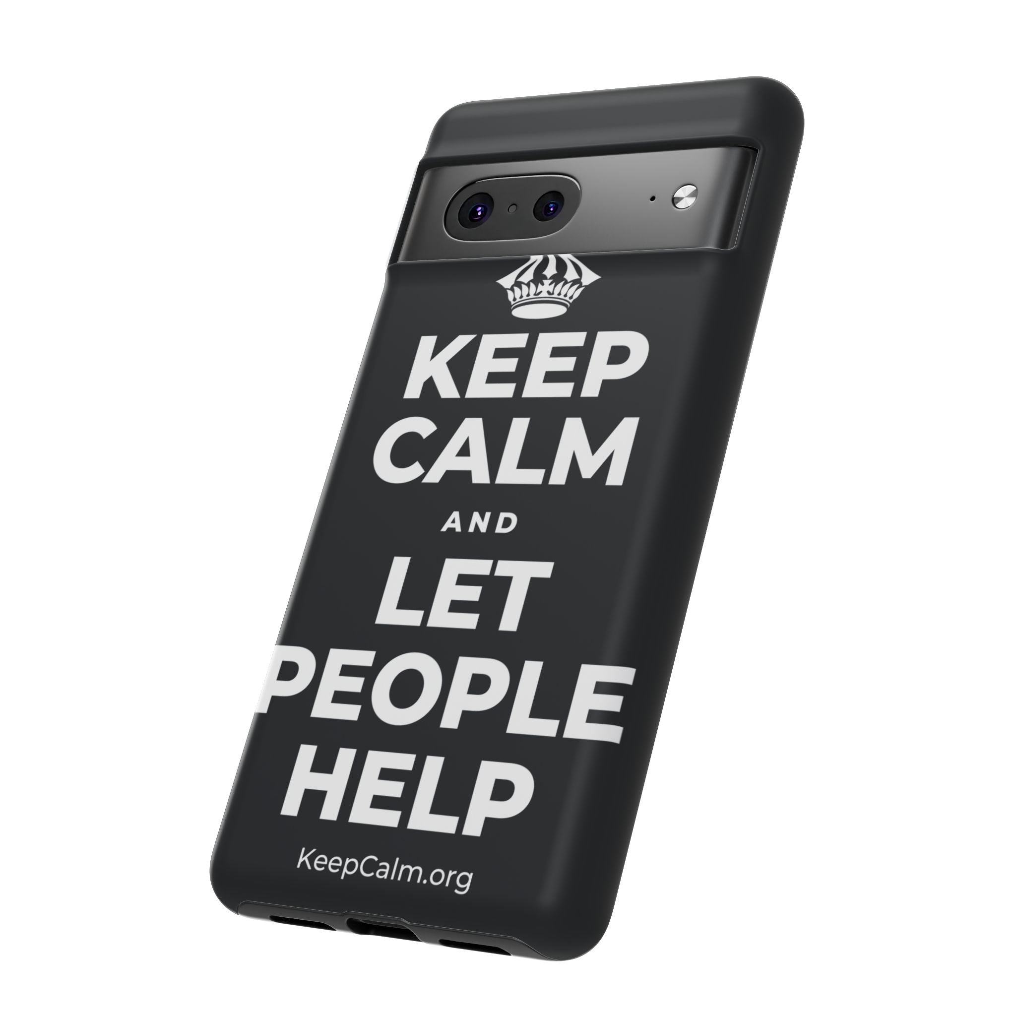 KEEP CALM AND LET PEOPLE HELP Phone Case (Dark)