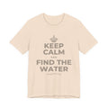 KEEP CALM AND FIND THE WATER T-Shirt (Soft Cream–Heather Mauve)