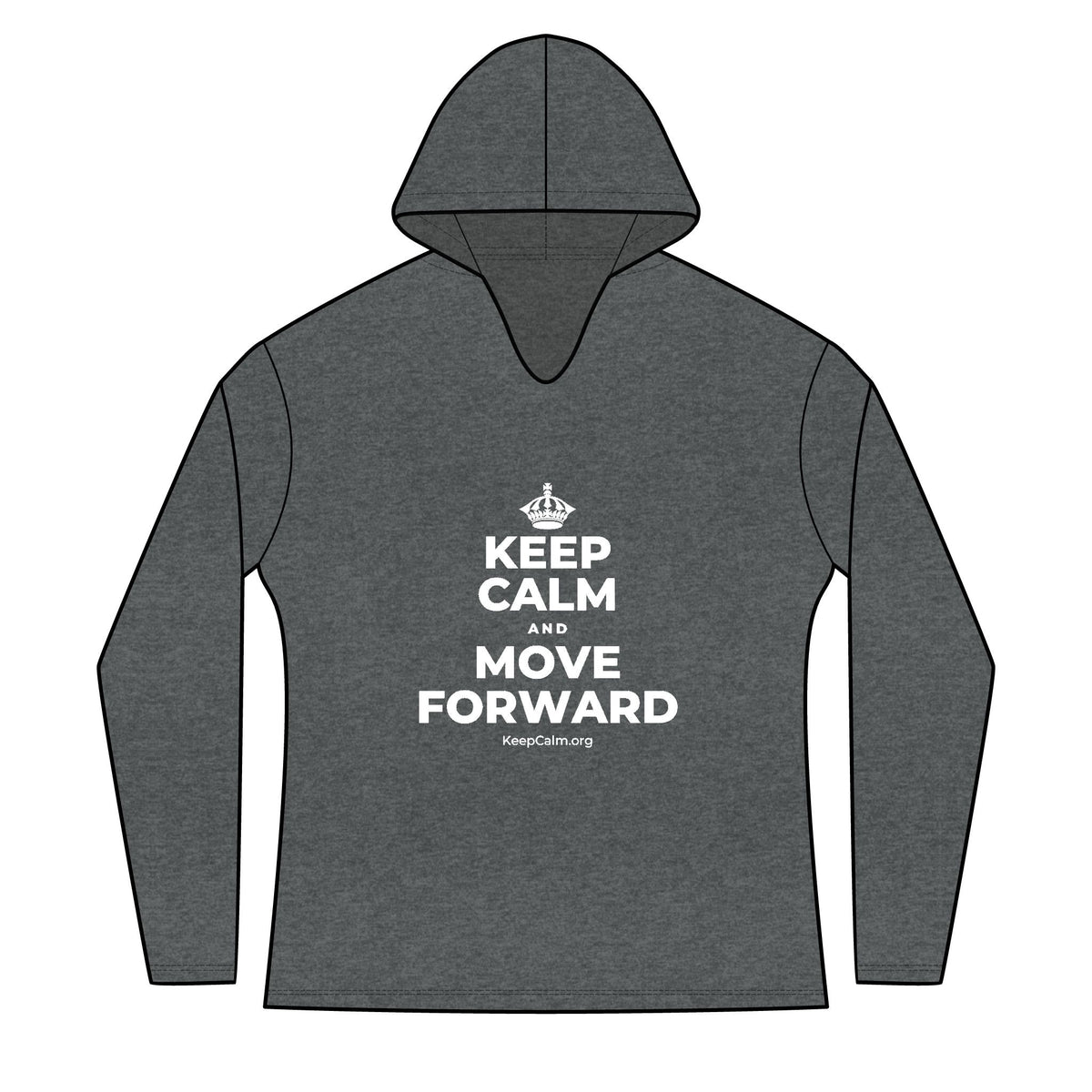 KEEP CALM AND MOVE FORWARD Women's Long Sleeve Hoodie
