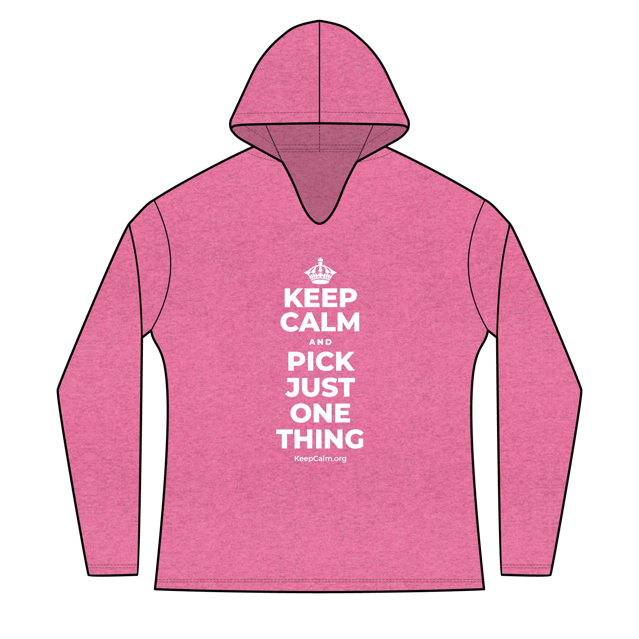 KEEP CALM AND PICK JUST ONE THING Women's Long Sleeve Hoodie