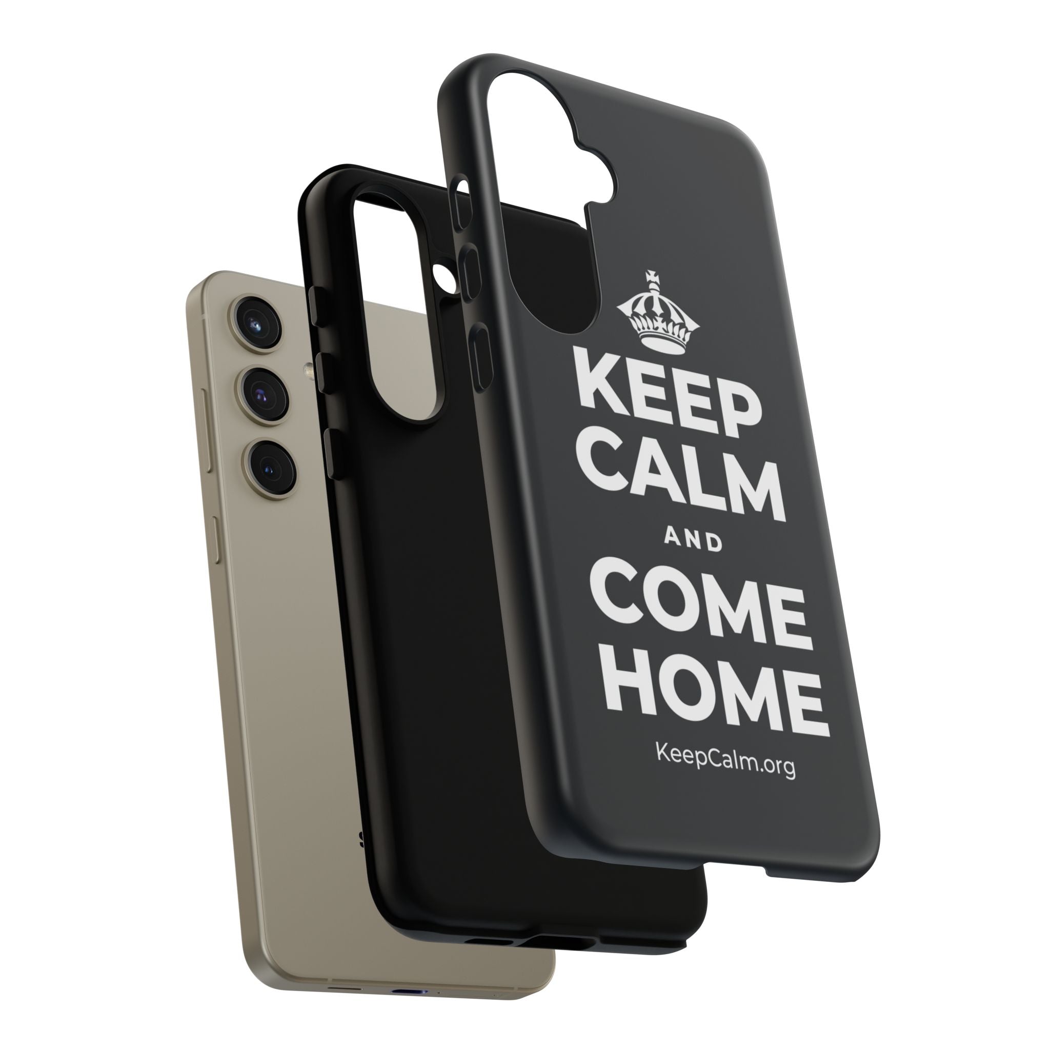 KEEP CALM AND COME HOME Phone Case (Dark)