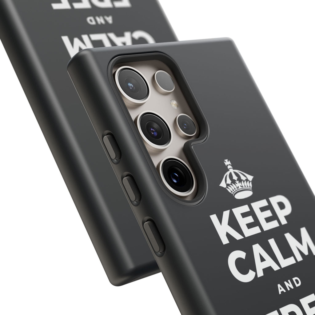 KEEP CALM AND FREE YOURSELF Phone Case (Dark)