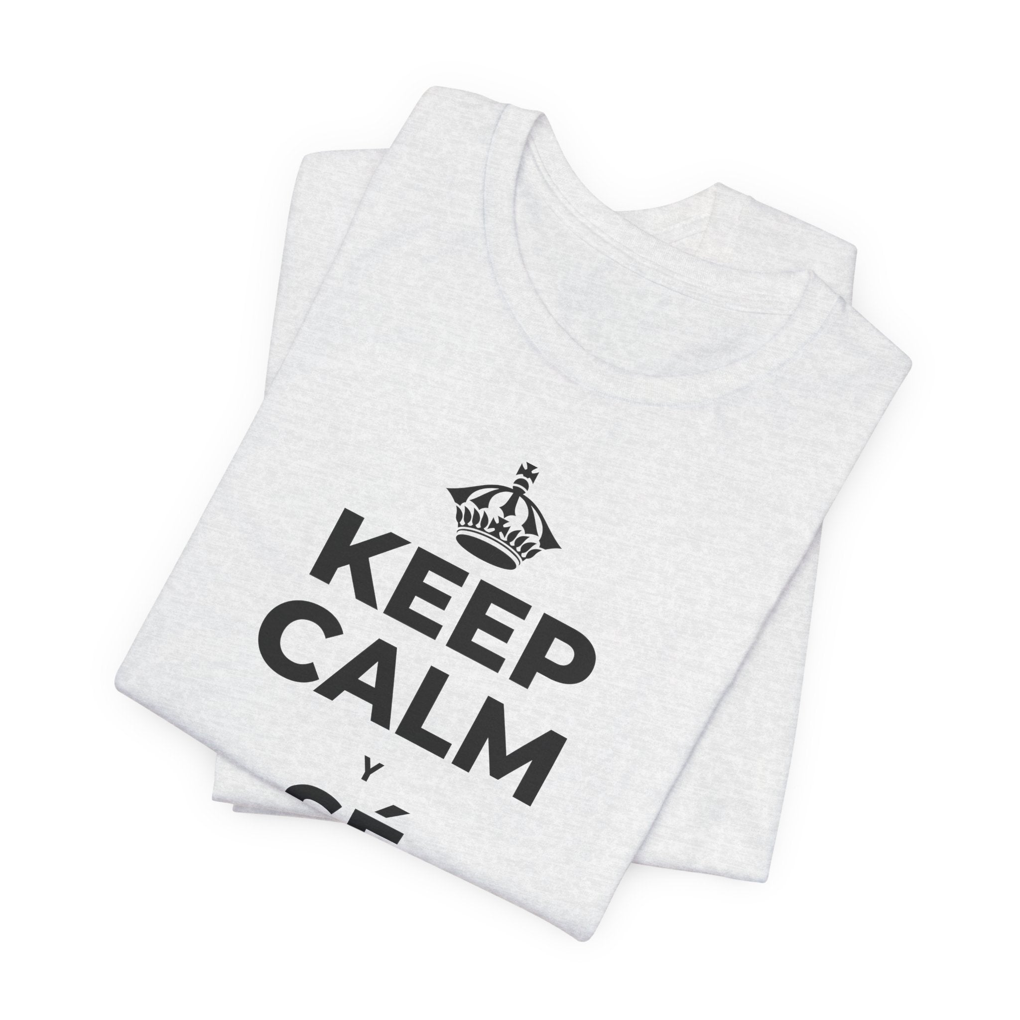 KEEP CALM Y SÉ SUAVE CONTIGO T-Shirt (Soft Cream–Heather Mauve)
