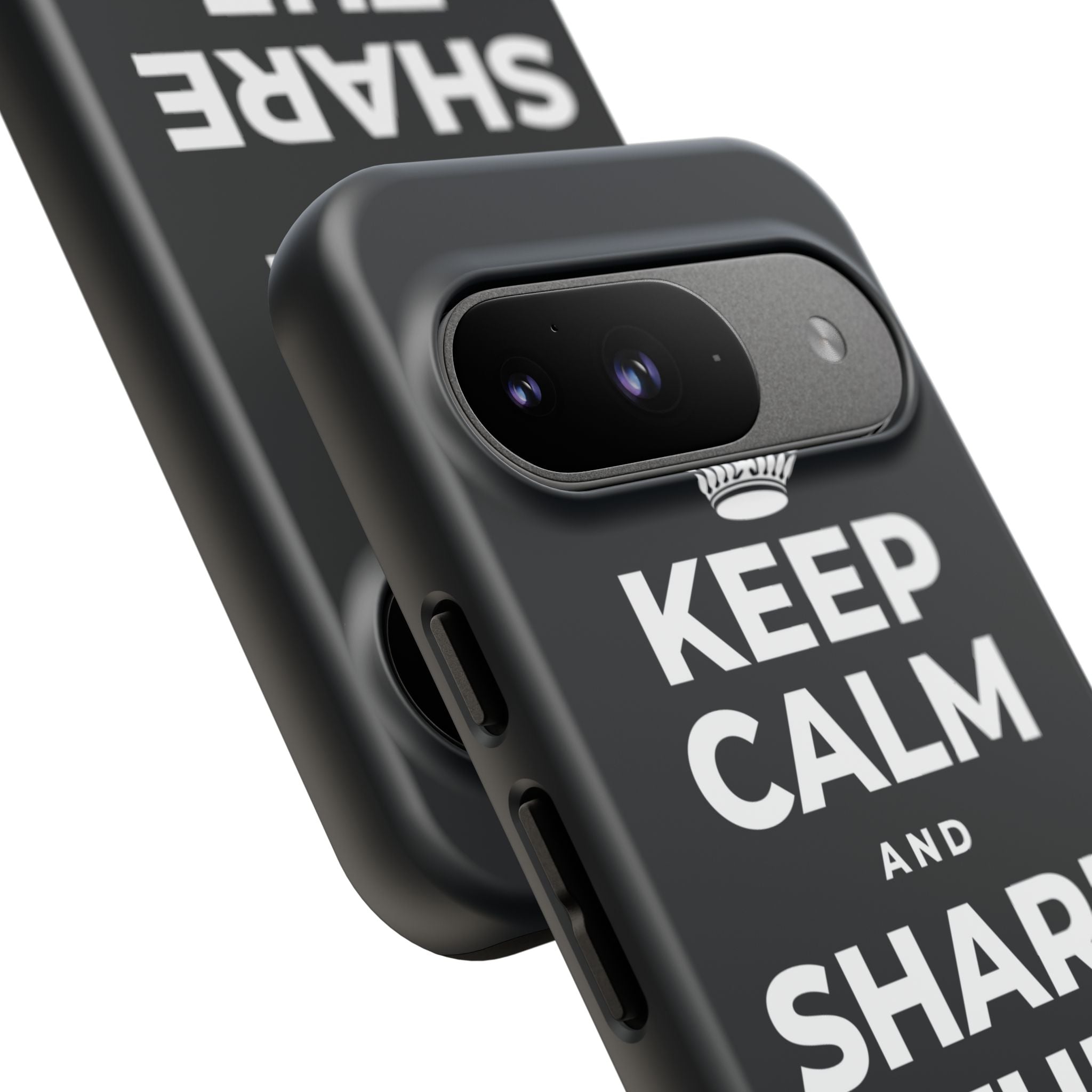 KEEP CALM AND SHARE THE GOOD NEWS Phone Case (Dark)