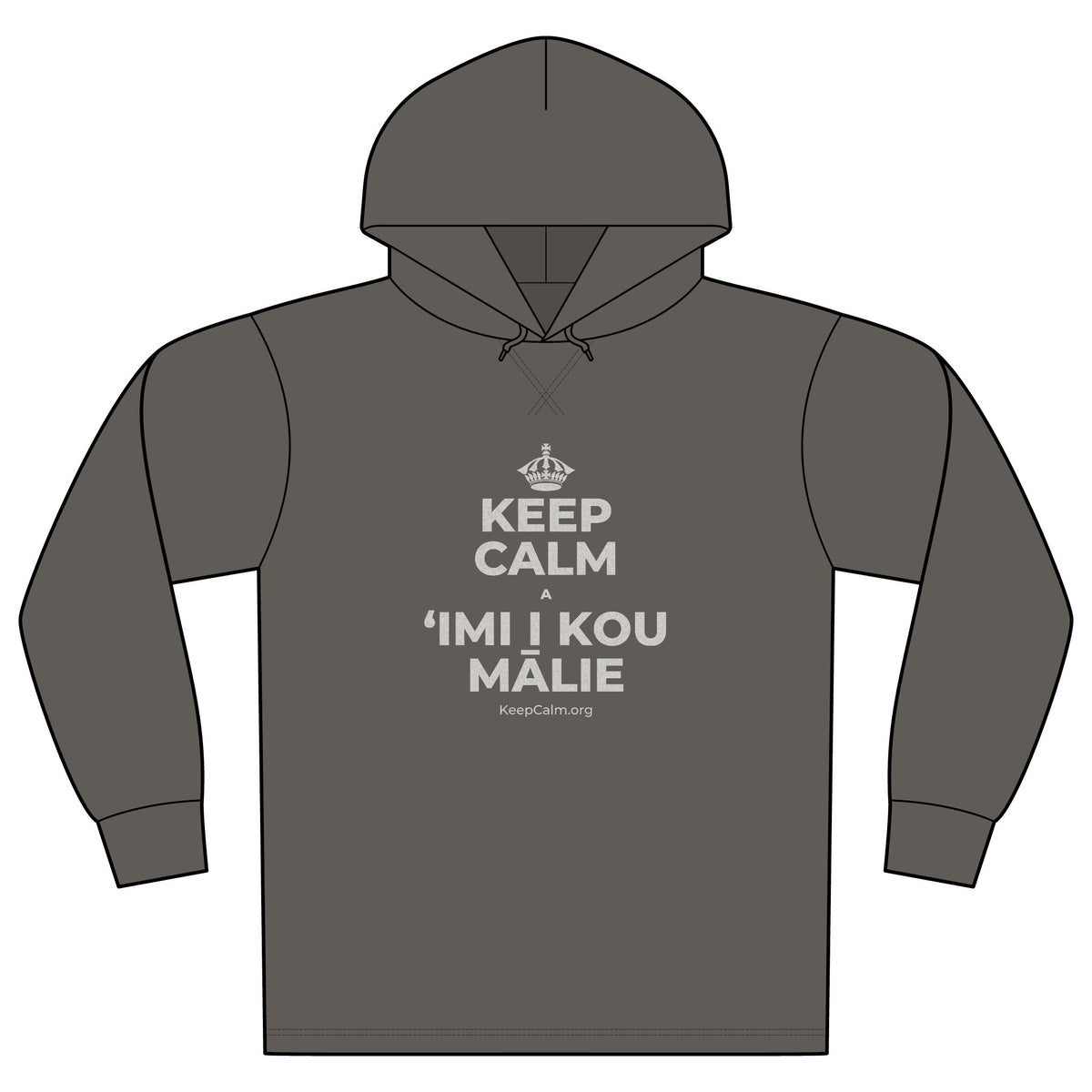 KEEP CALM A ʻIMI I KOU MĀLIE Organic Hoodie Tee