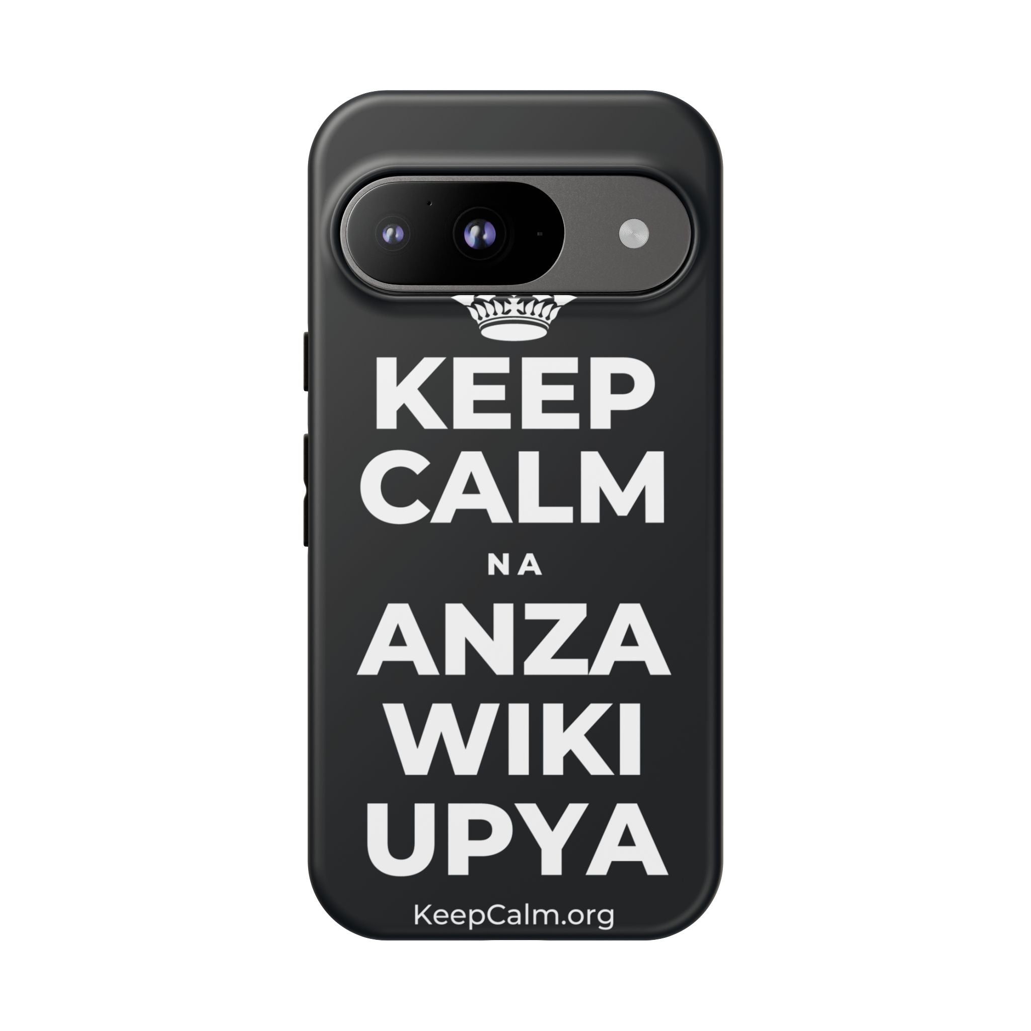 KEEP CALM NA ANZA WIKI UPYA Phone Case (Dark)