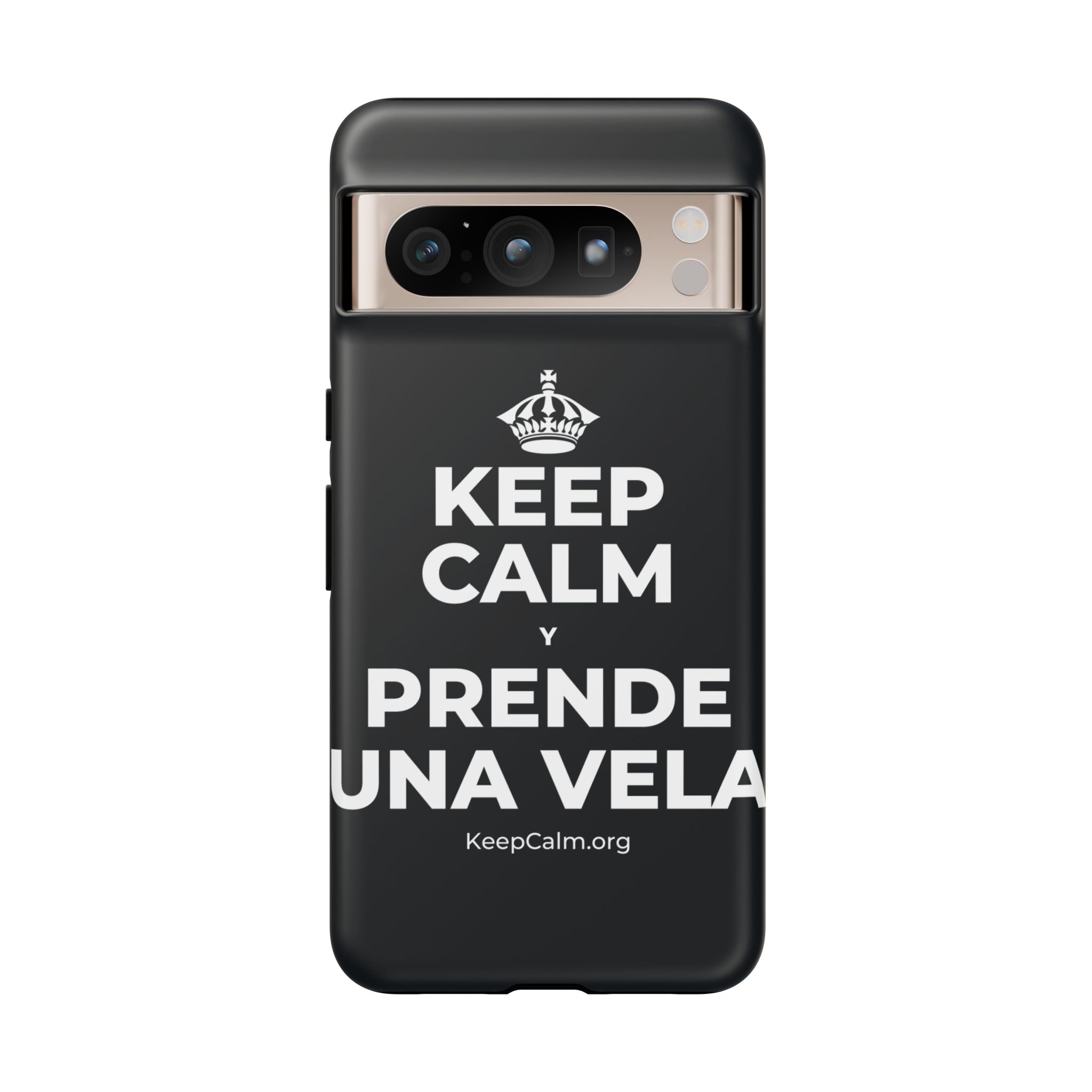KEEP CALM Y PRENDE UNA VELA Phone Case (Dark)
