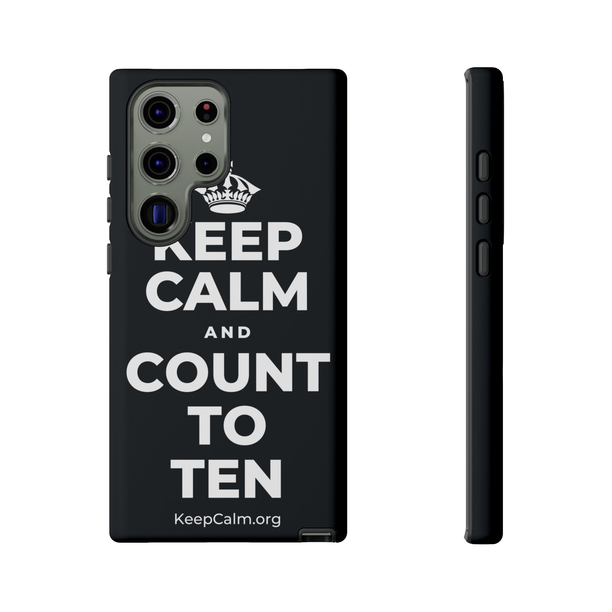 KEEP CALM AND COUNT TO TEN Phone Case (Dark)